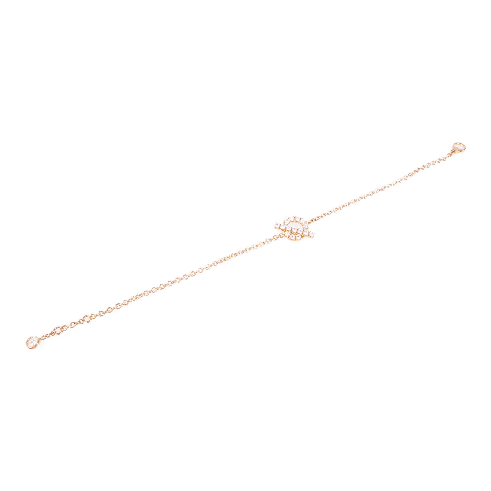 HERMES Finesse Bracelet Diamond 18K Pink Gold