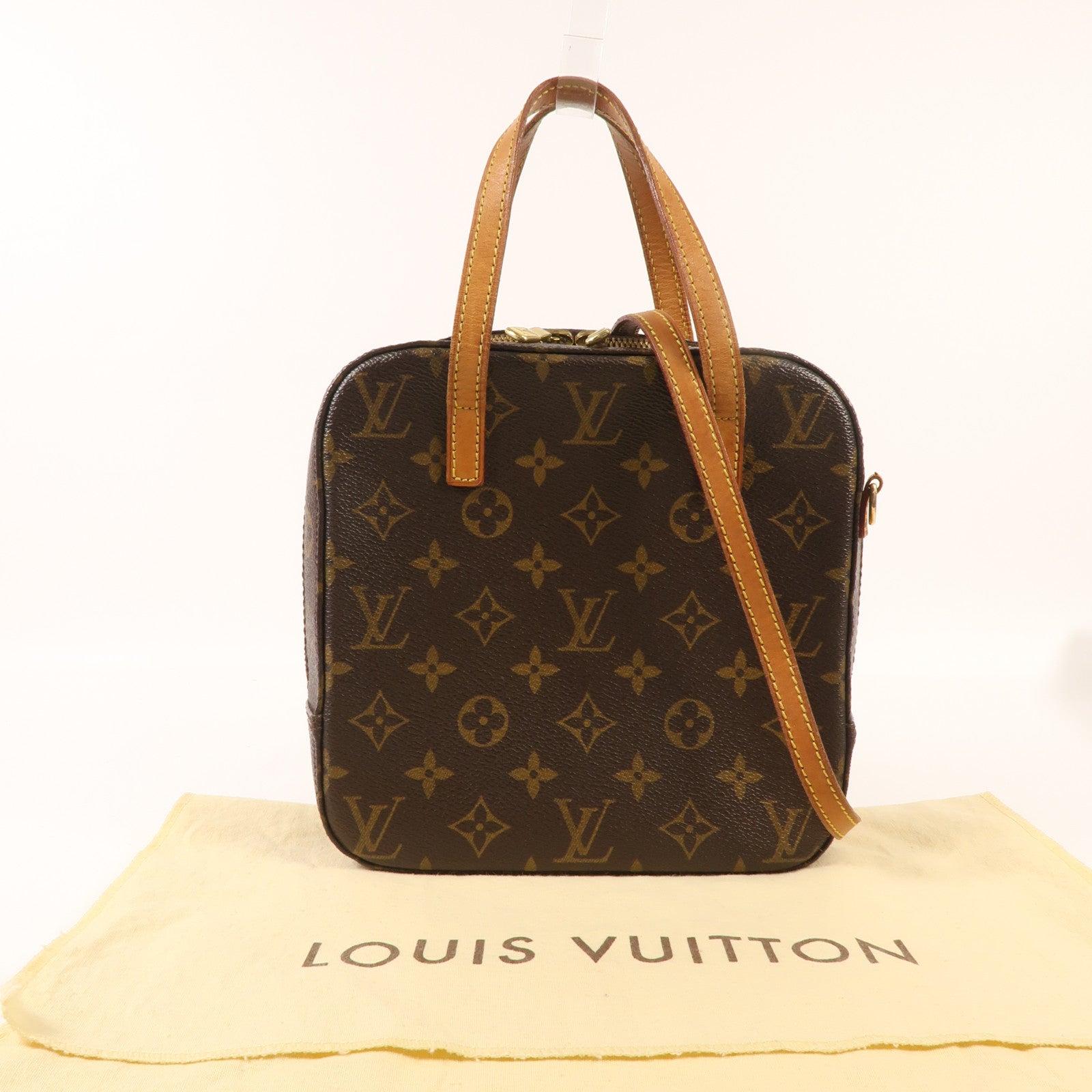 LOUIS VUITTON Monogram Spontini金扣手挽肩背兩用袋