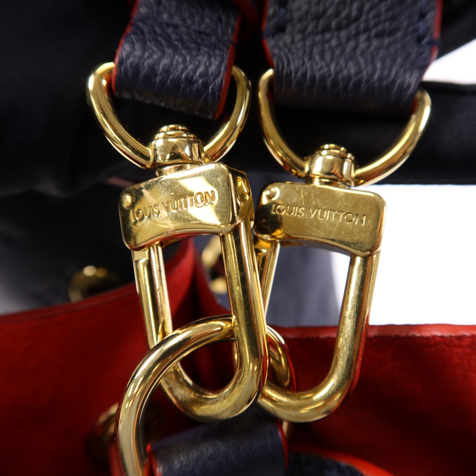 LOUIS VUITTON Monogram Empreinte Neo Noe MM金扣手挽肩背兩用袋