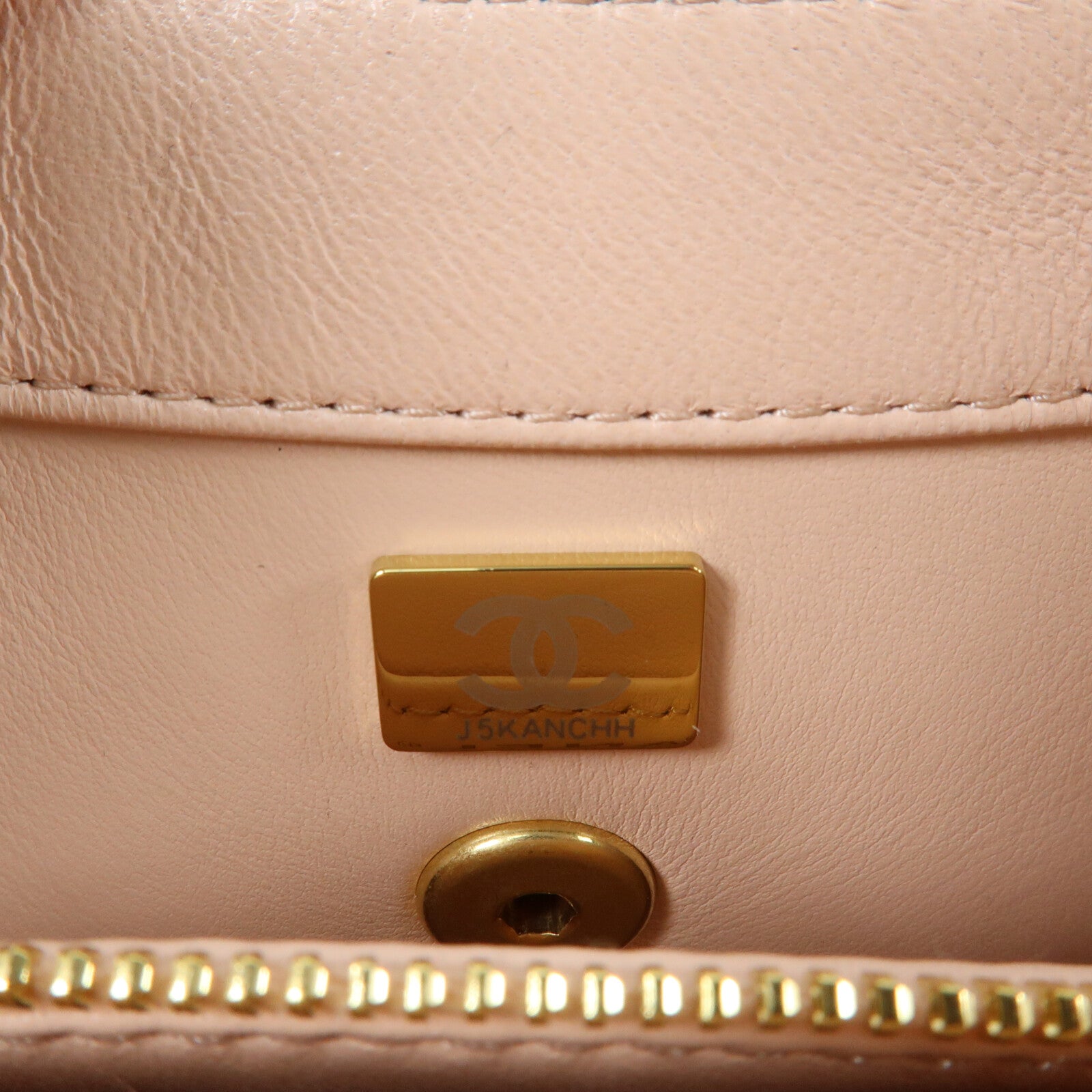 CHANEL 牛皮皮革CoCo Crush Handle Bag金扣鏈帶手挽肩背兩用袋