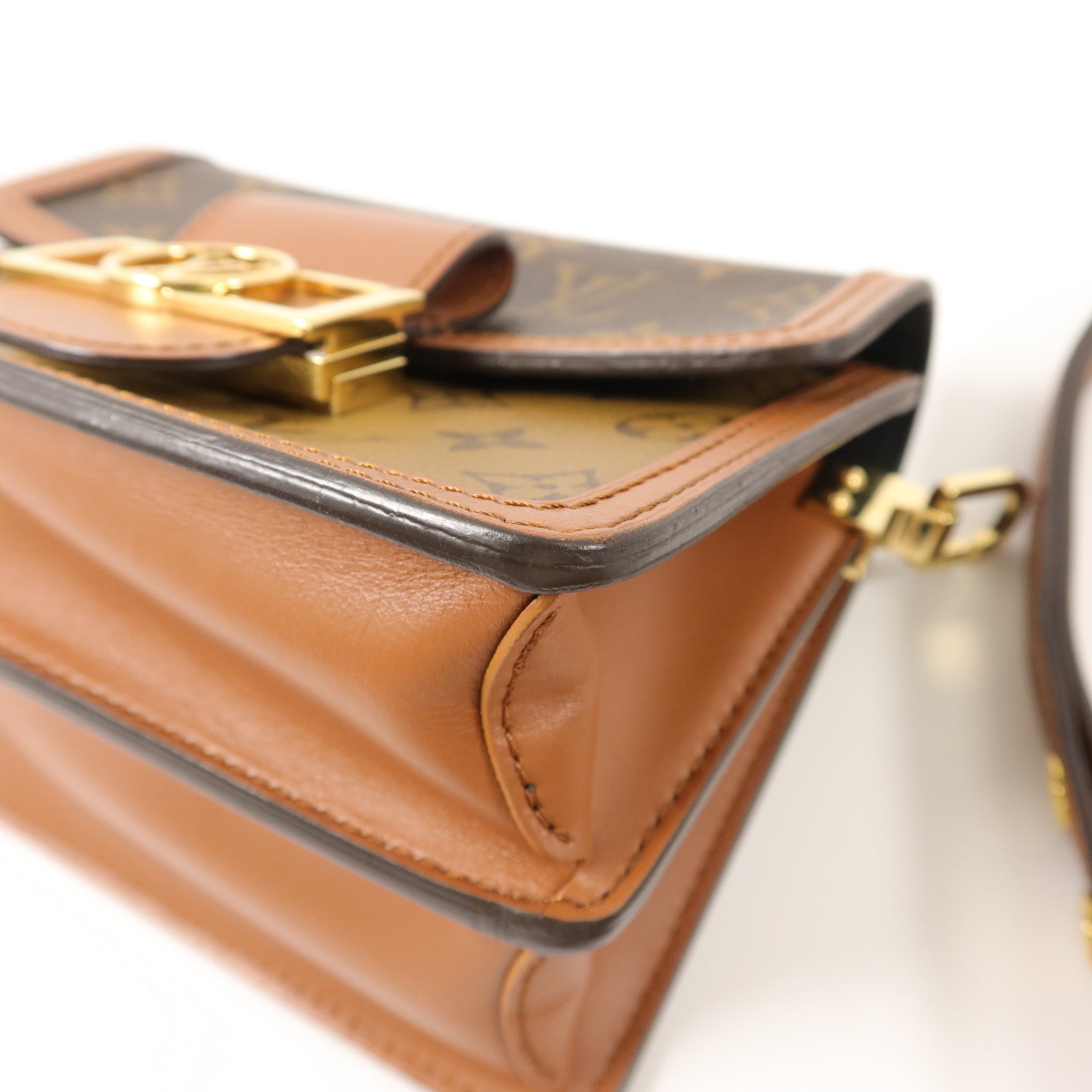LOUIS VUITTON Monogram Reverse Mini Dauphine肩背袋