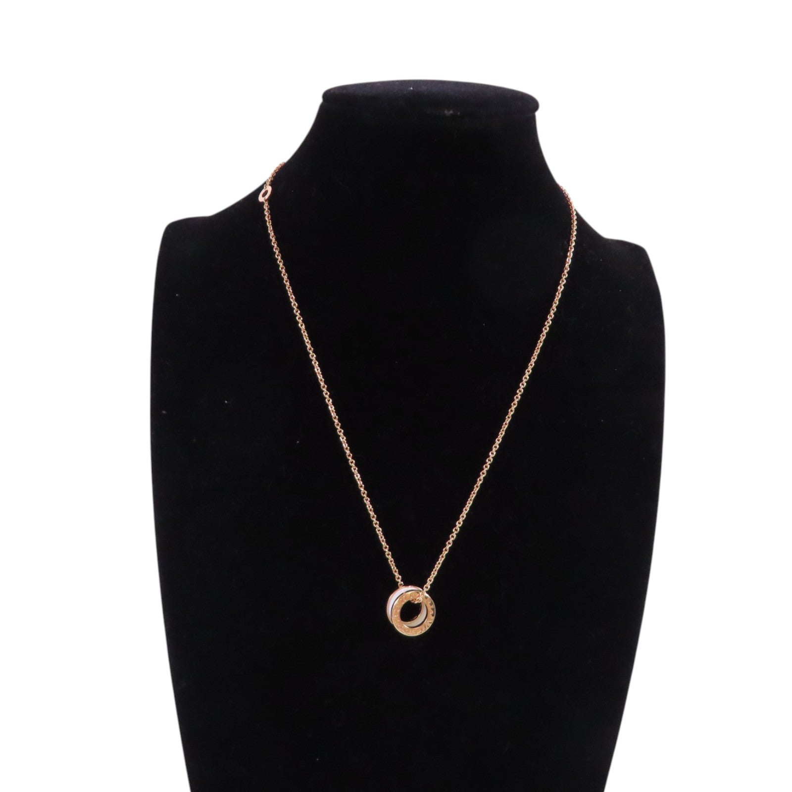 BVLGARI 18K玫瑰金/陶瓷B-Zerol Necklace項鏈