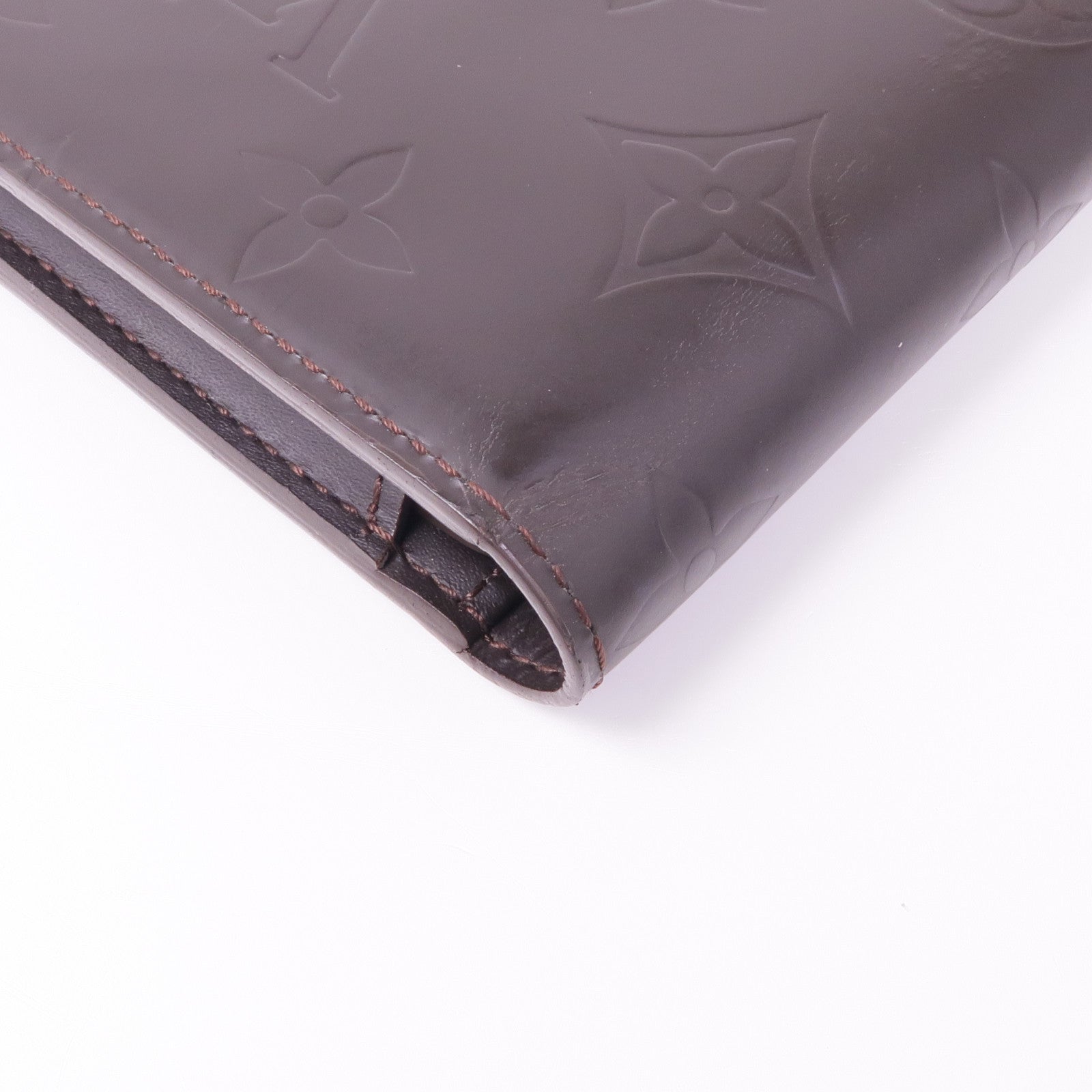 LOUIS VUITTON Monogram Glace Portefeuille Double銀扣長錢包