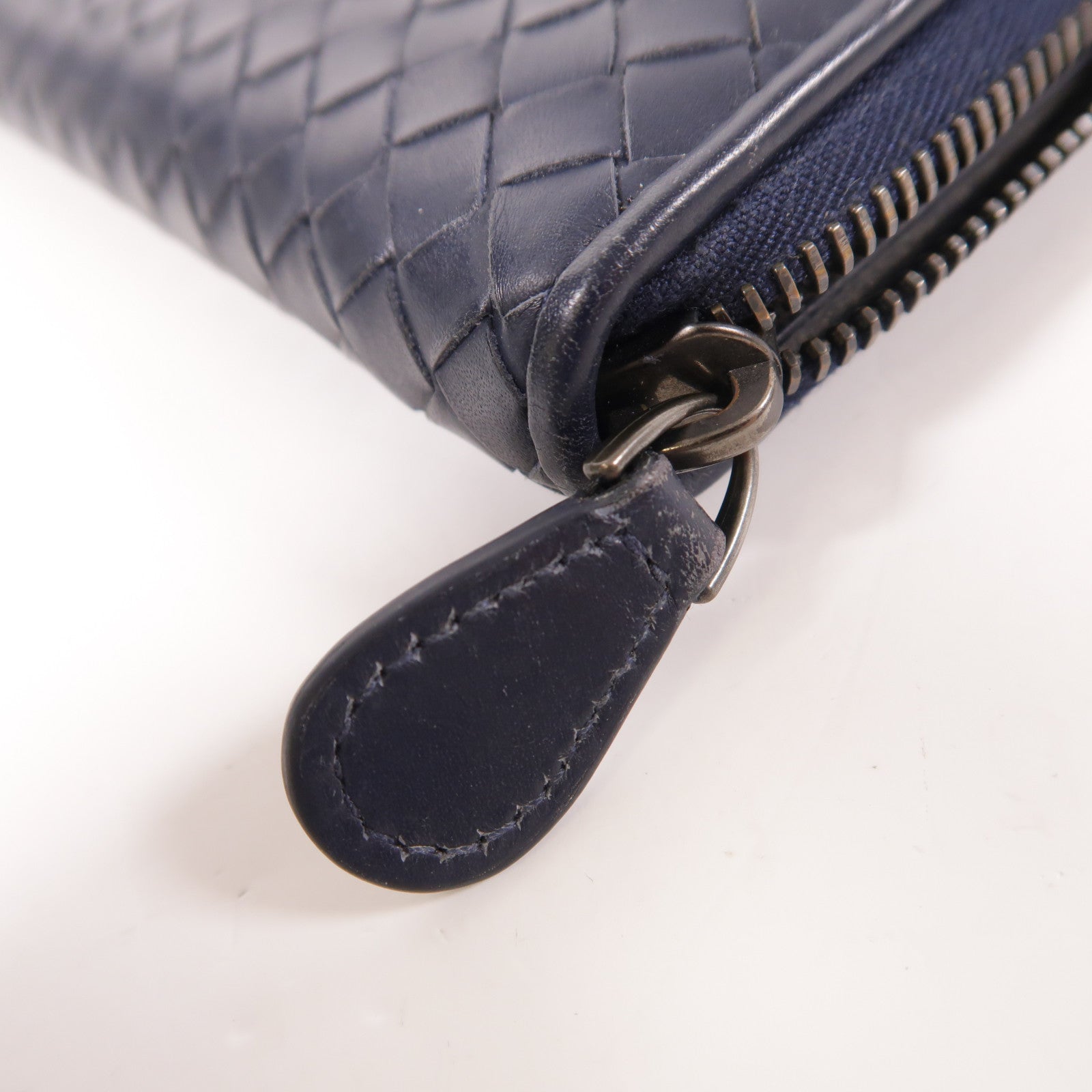 BOTTEGA VENETA 【激減優惠】羊皮皮革Zipper Long Wallet金扣長錢包