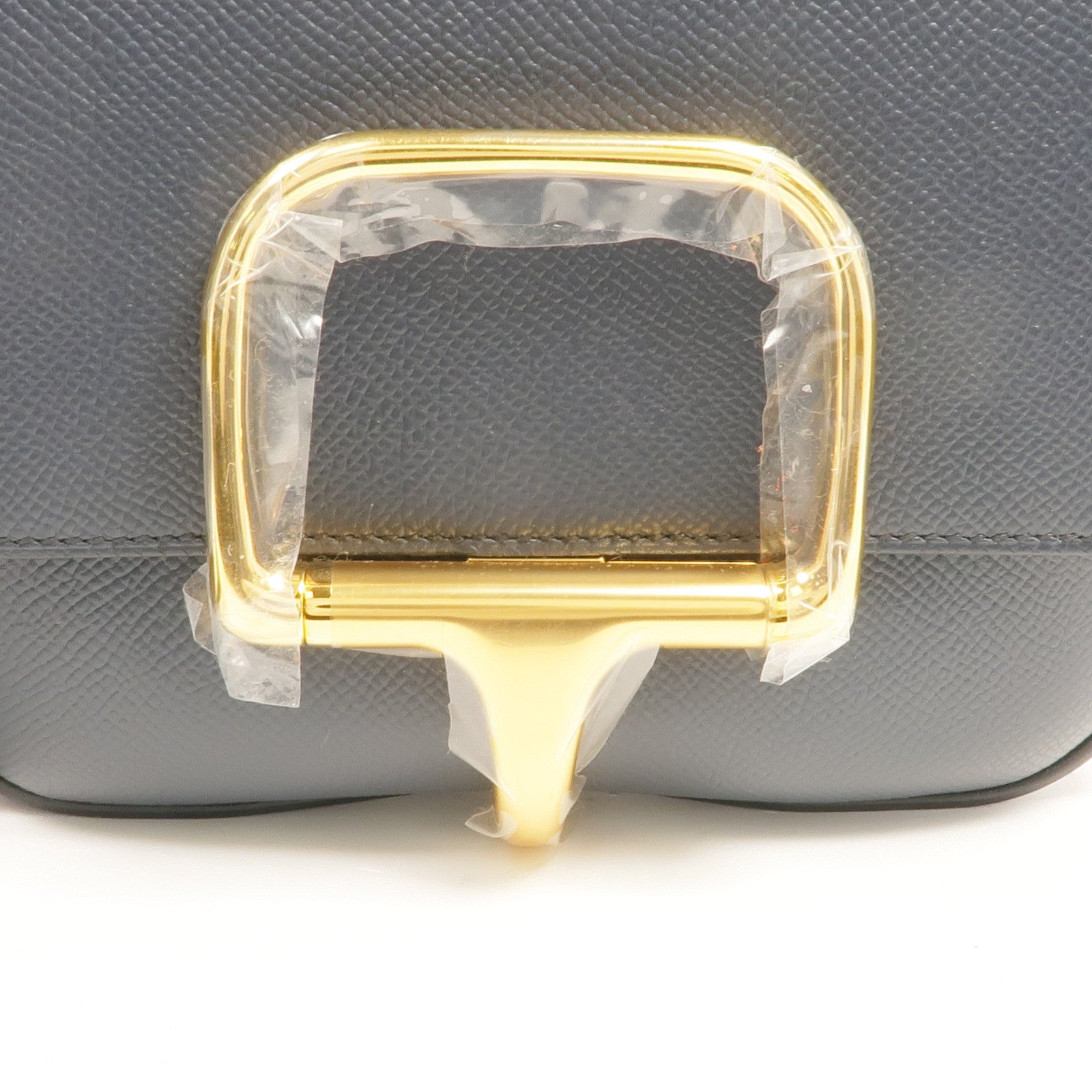 HERMES Epsom皮革Della Cavalleria金扣肩背袋Bleu Indigo