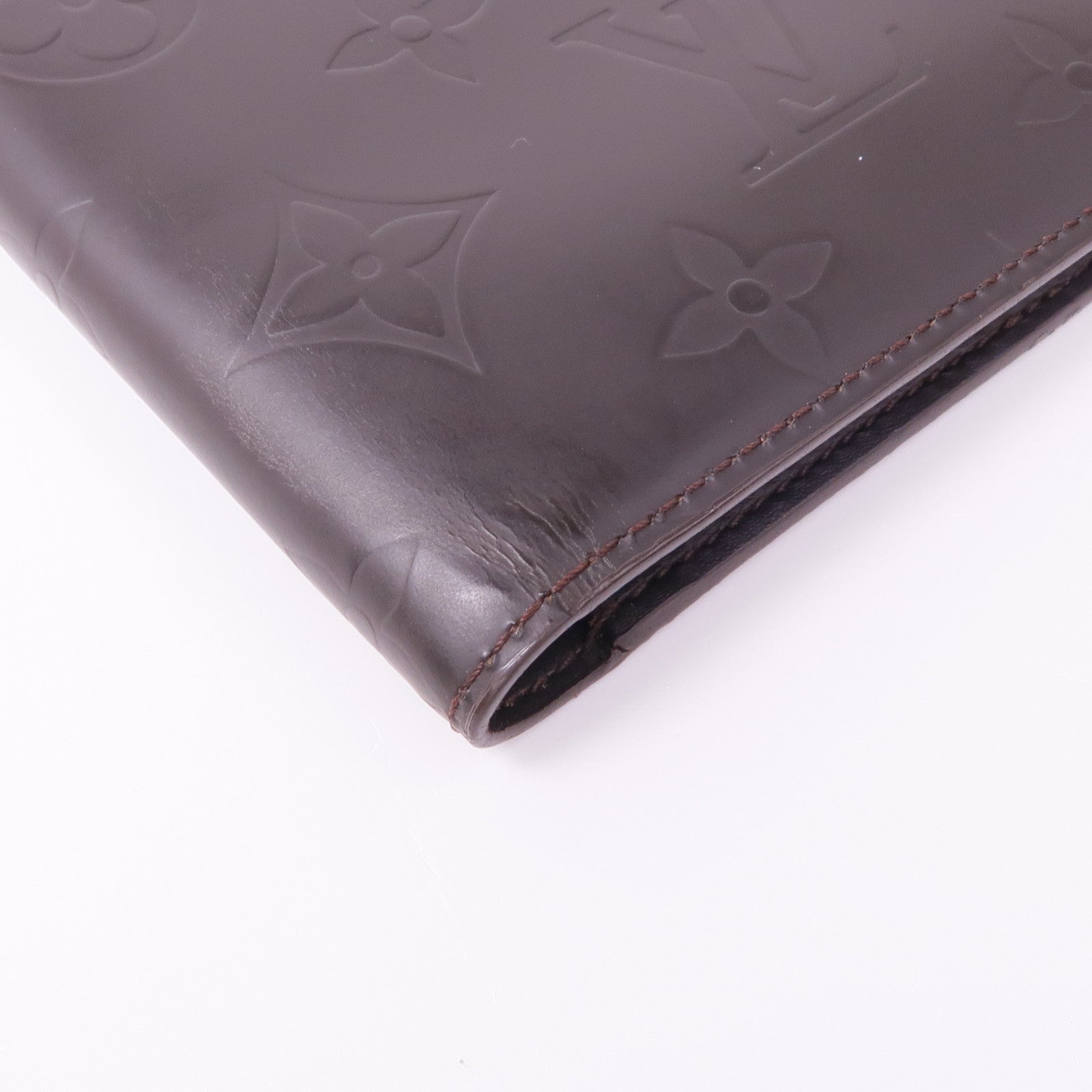 LOUIS VUITTON Monogram Glace Portefeuille Double銀扣長錢包