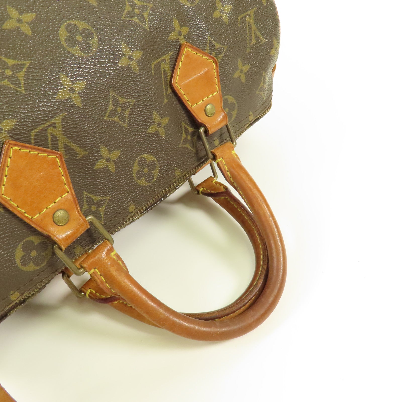 LOUIS VUITTON LV GHW Speedy 30 Handbag Boston Bag M41526 Monogram Brown