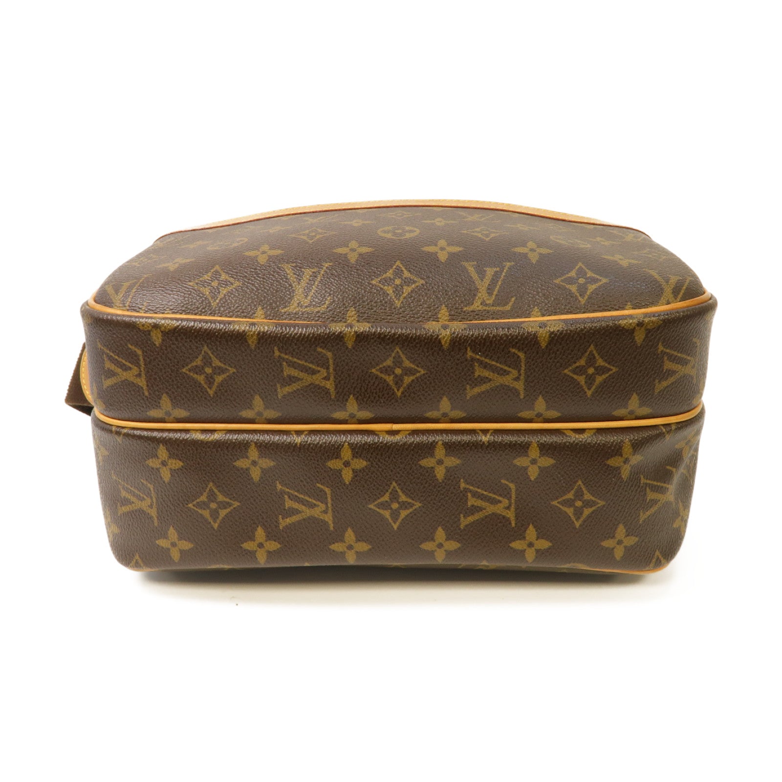 LOUIS VUITTON 【激減優惠】Monogram Reporter PM金扣肩背袋棕色