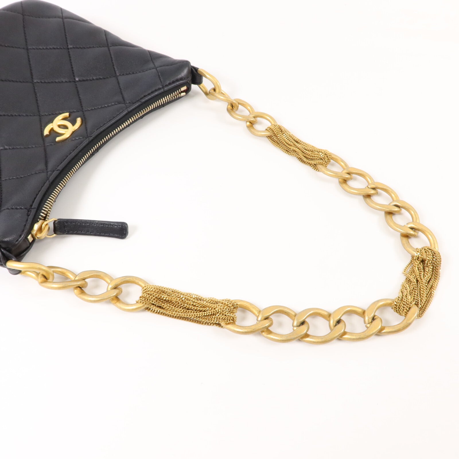 CHANEL 羊皮皮革Chain Shoulder鏈帶肩背袋