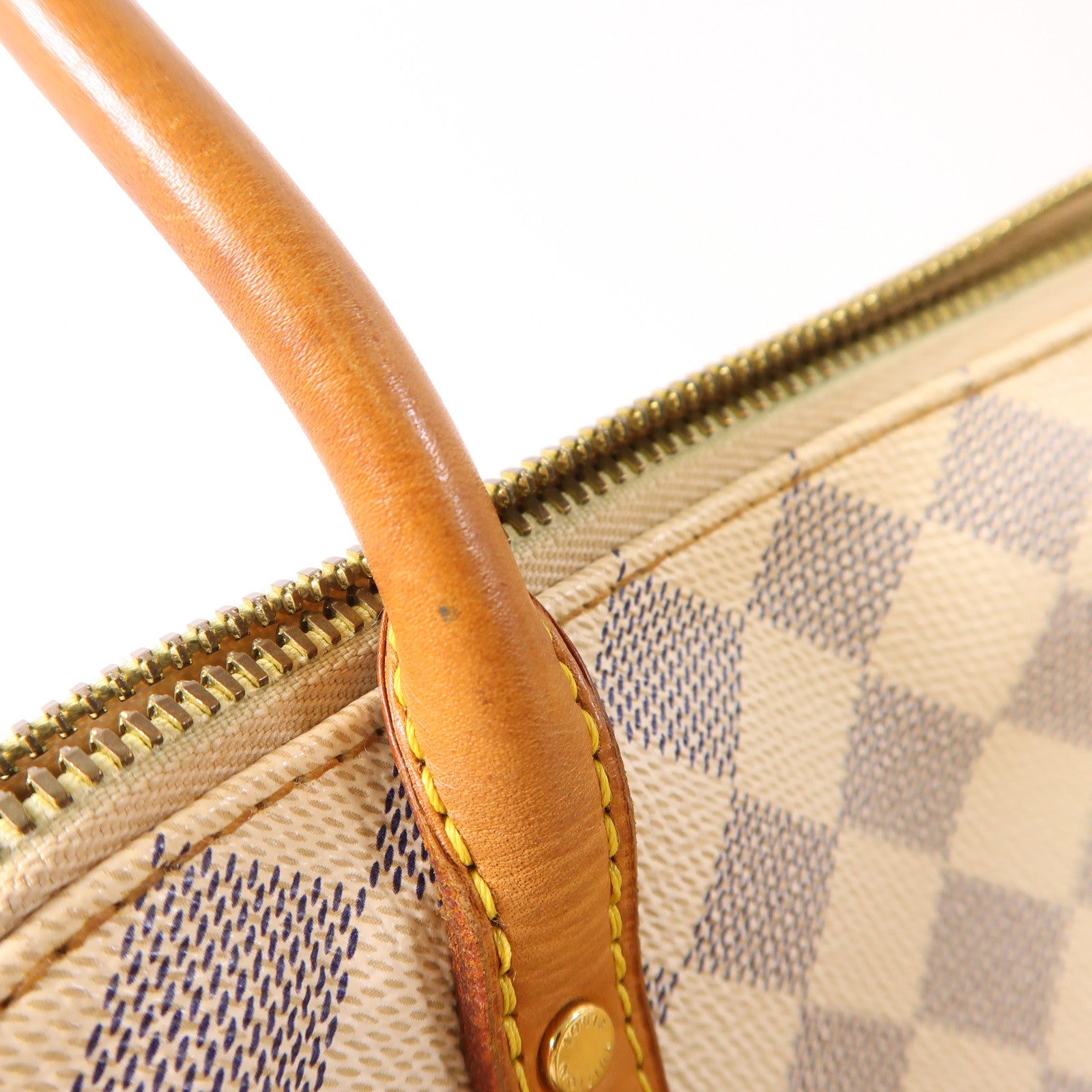 LOUIS VUITTON 【激減優惠】Damier Azur Figheri PM金扣肩背袋