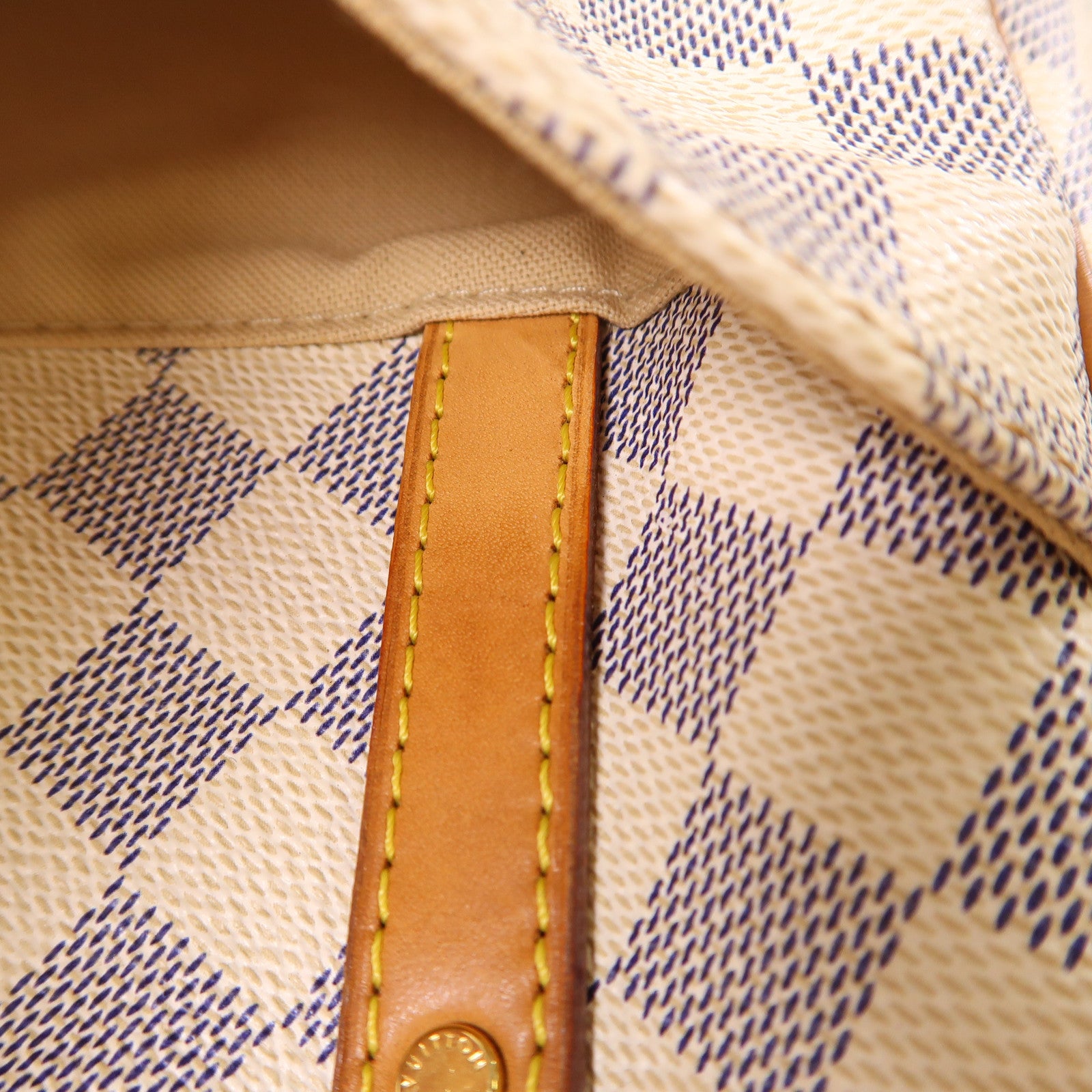 LOUIS VUITTON 【激減優惠】Damier Azur Figheri PM金扣肩背袋