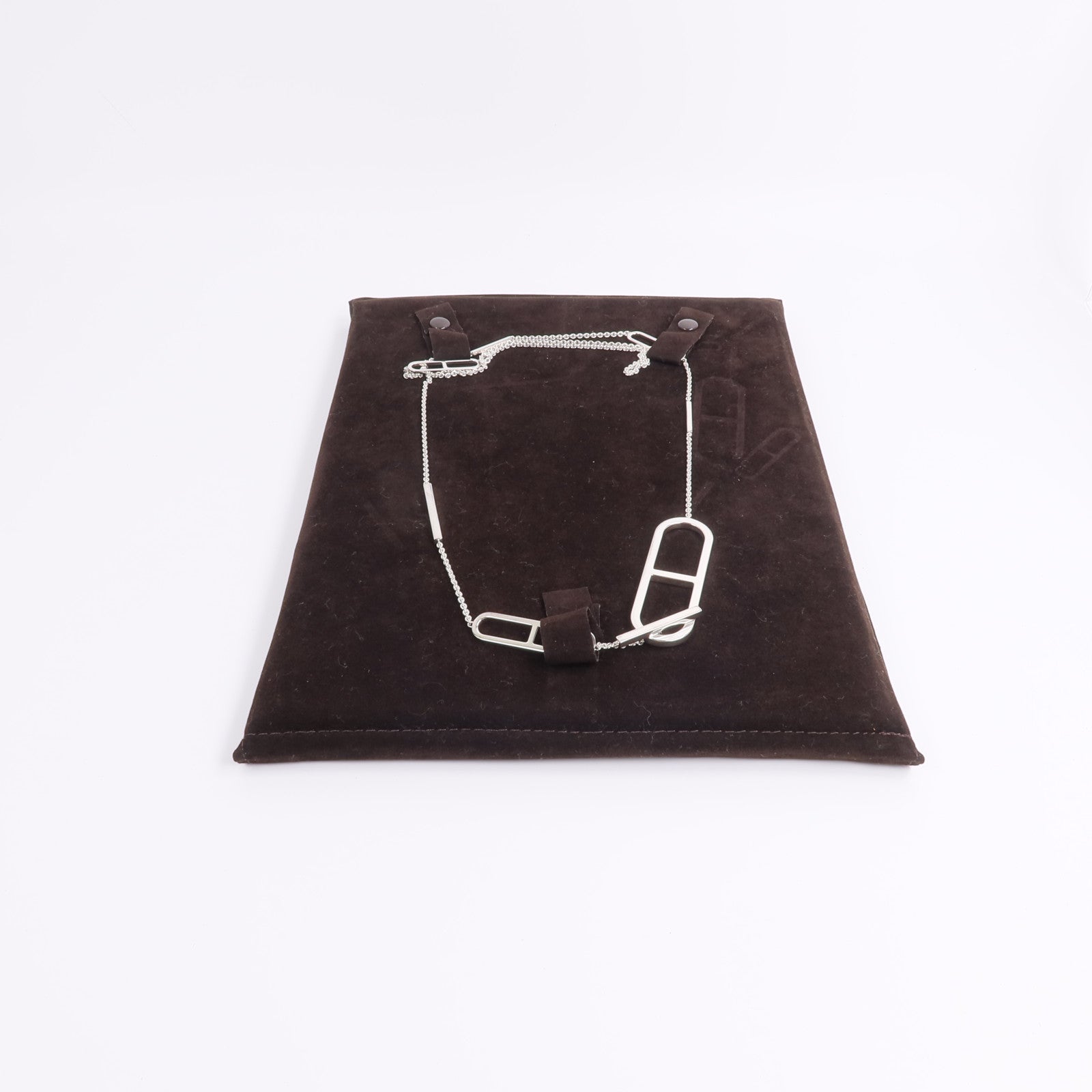 HERMES 925純銀Ever Chaine d'Ancre Long Necklace項鍊