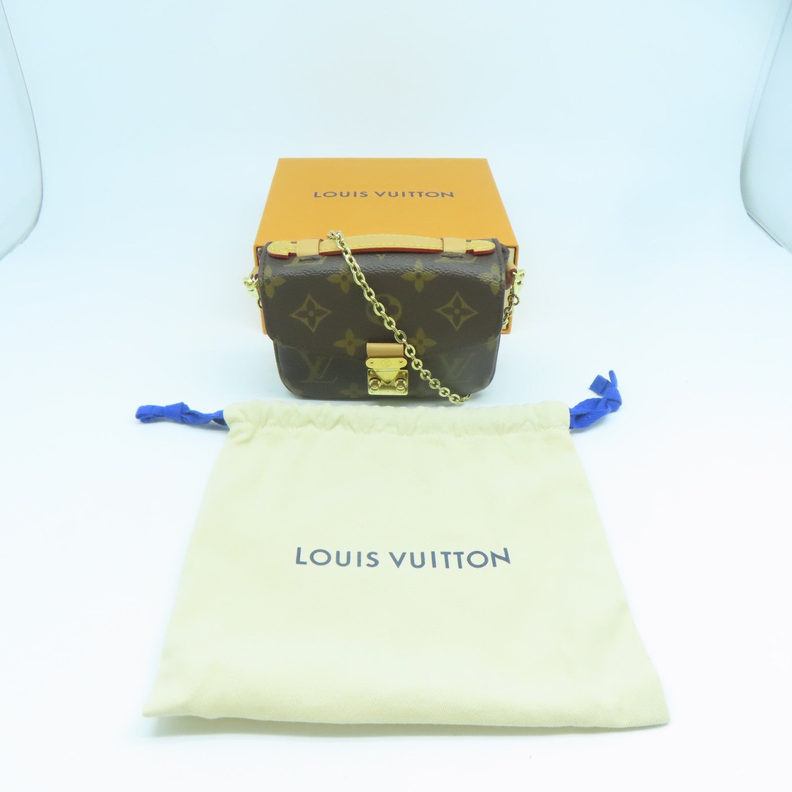 LOUIS VUITTON 【激減優惠】Monogram Micro Metis金扣肩背袋啡色