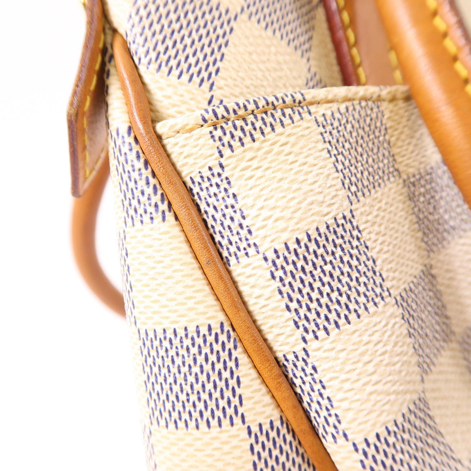 LOUIS VUITTON 【激減優惠】Damier Azur Figheri PM金扣肩背袋