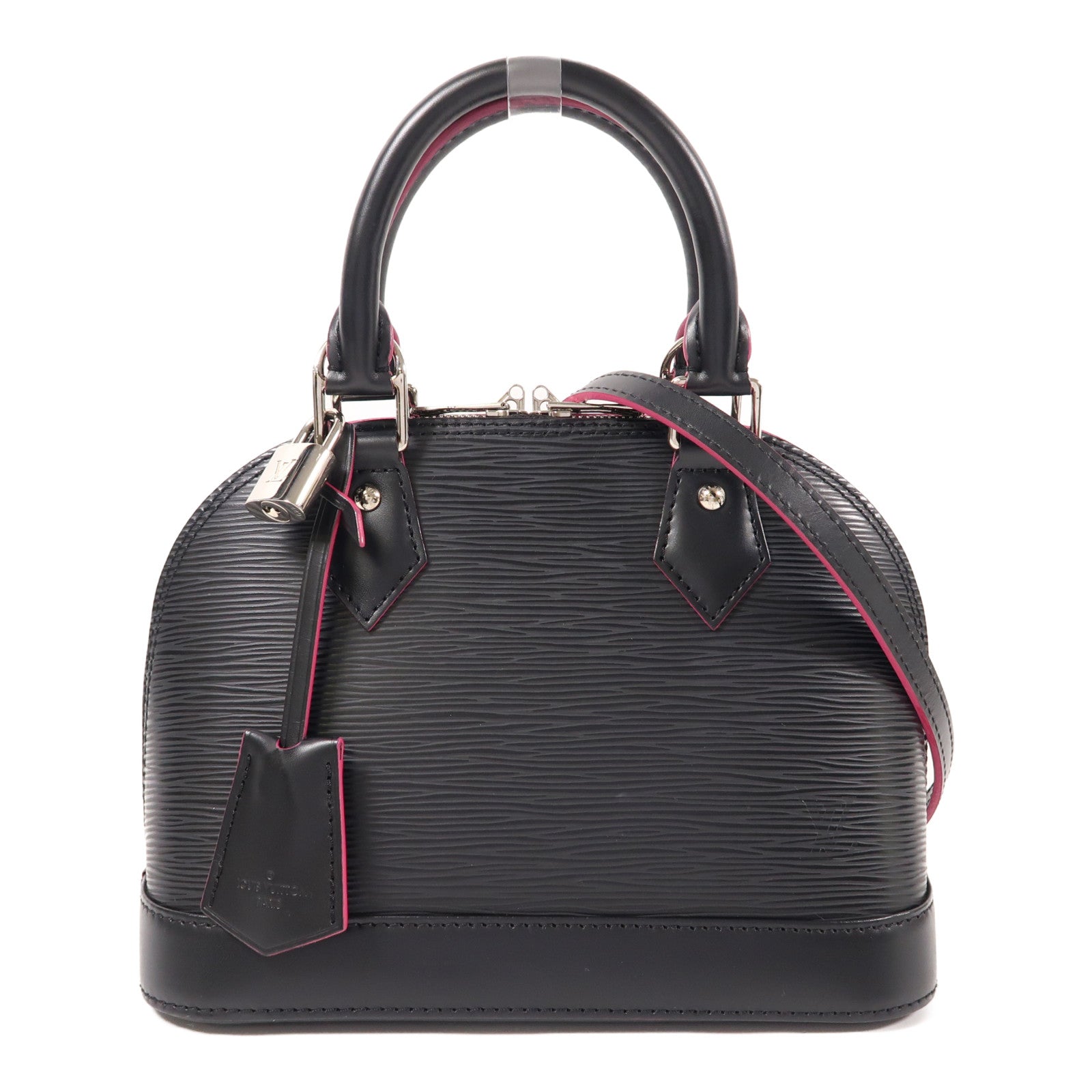 LOUIS VUITTON Epi Alma BB銀扣手挽肩背兩用袋