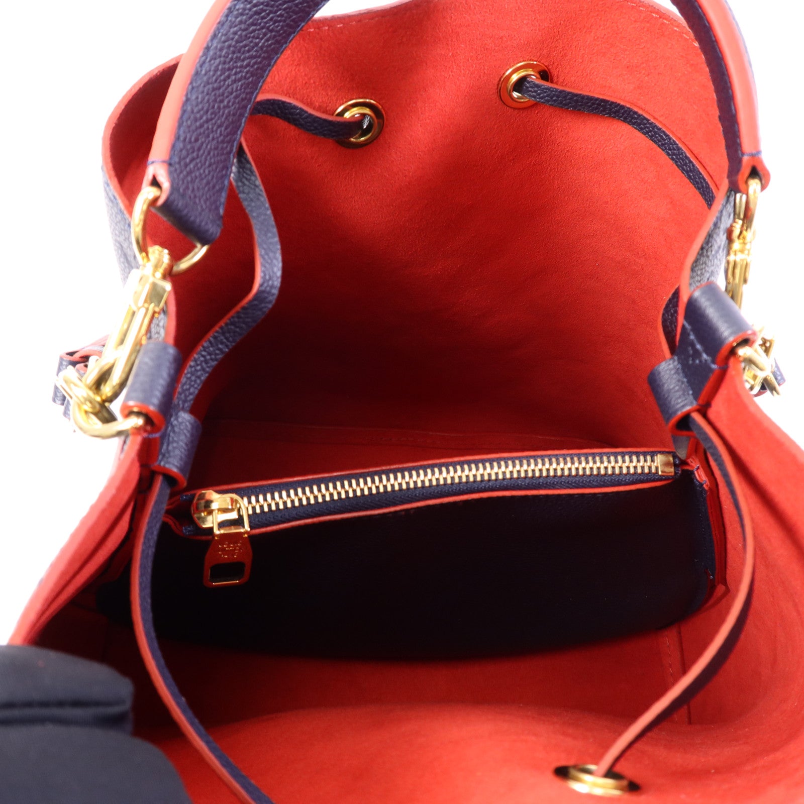 LOUIS VUITTON Monogram Empreinte Neo Noe MM金扣手挽肩背兩用袋