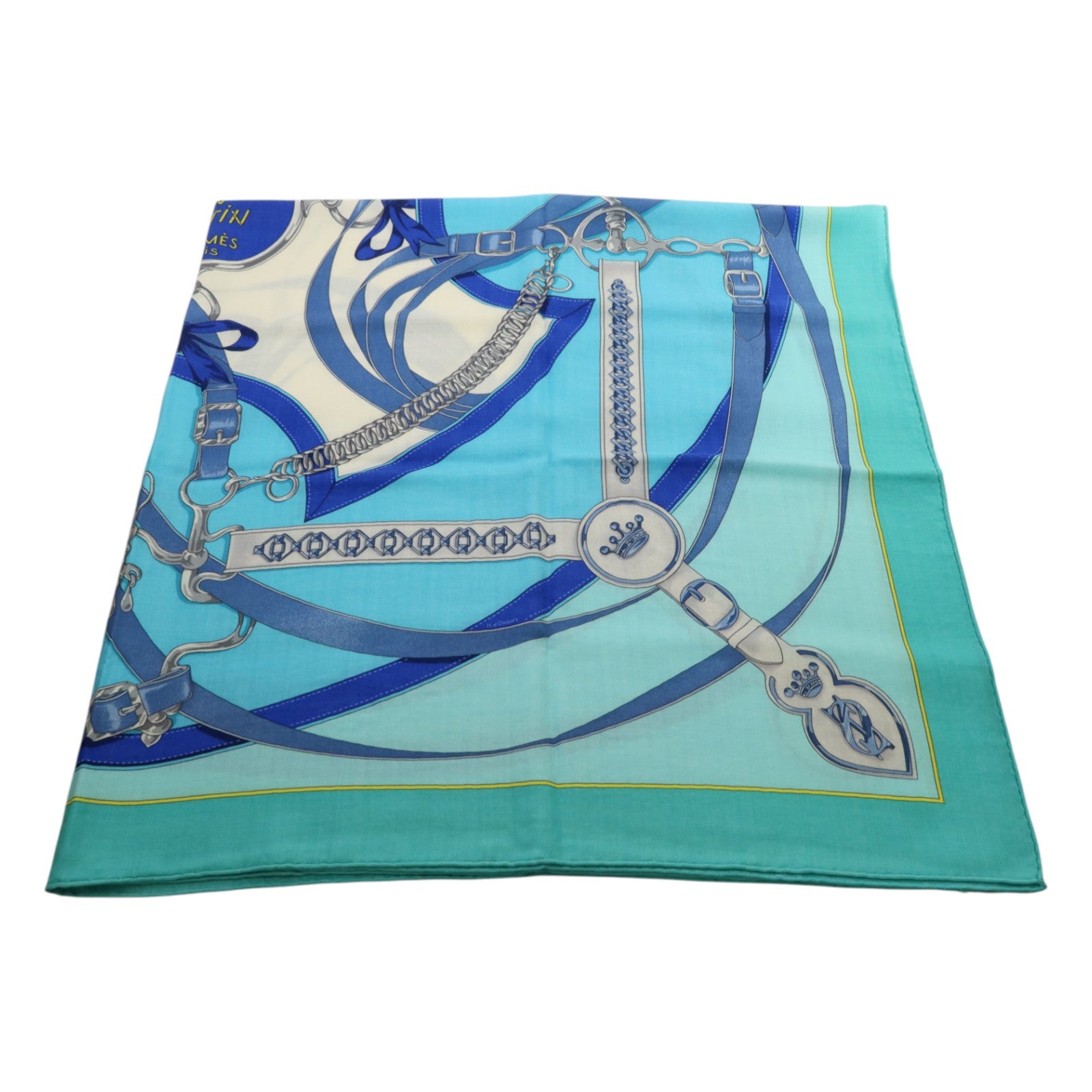 HERMES 羊絨/絲質Scarf 140X140絲巾