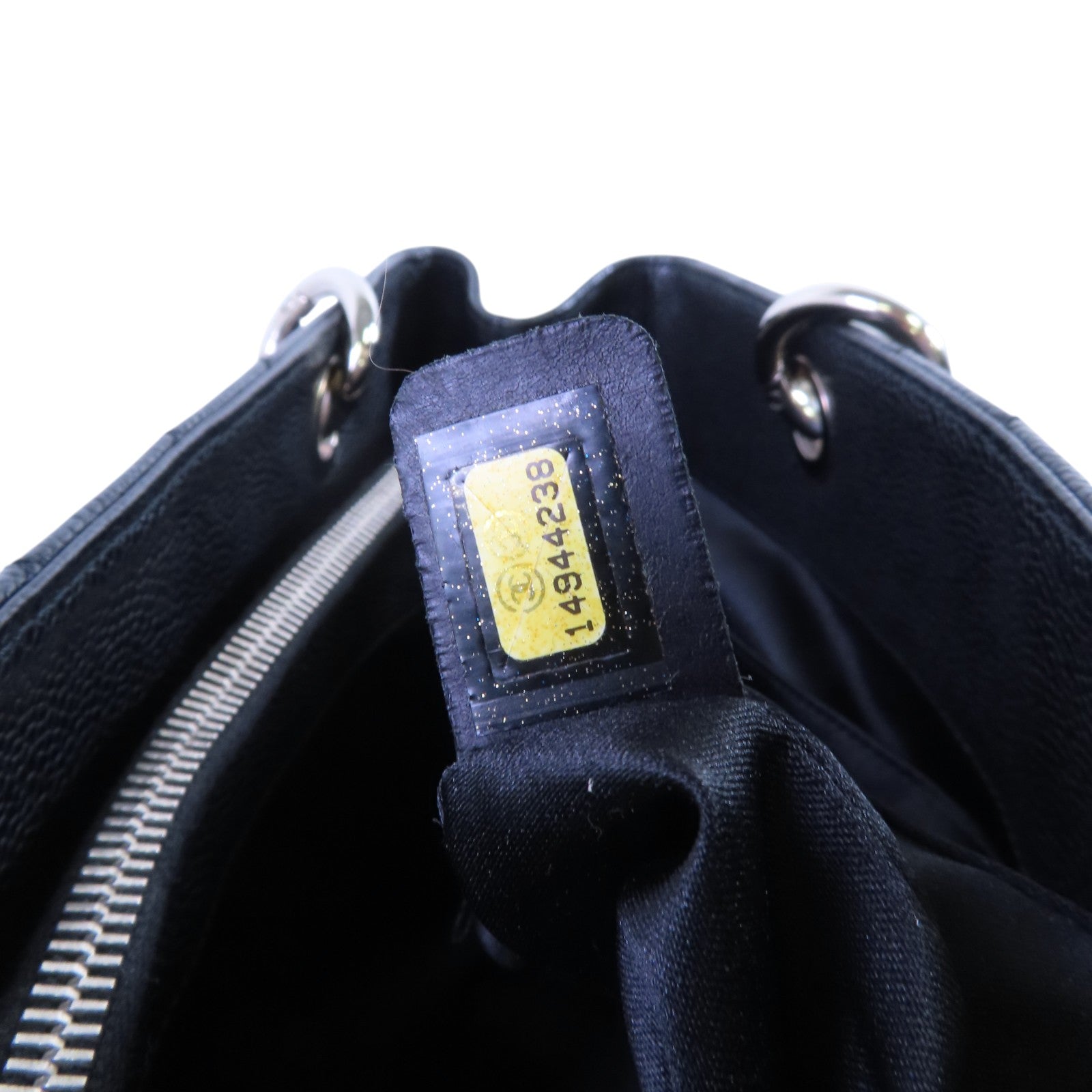CHANEL 牛皮皮革GST銀扣鏈帶肩背袋