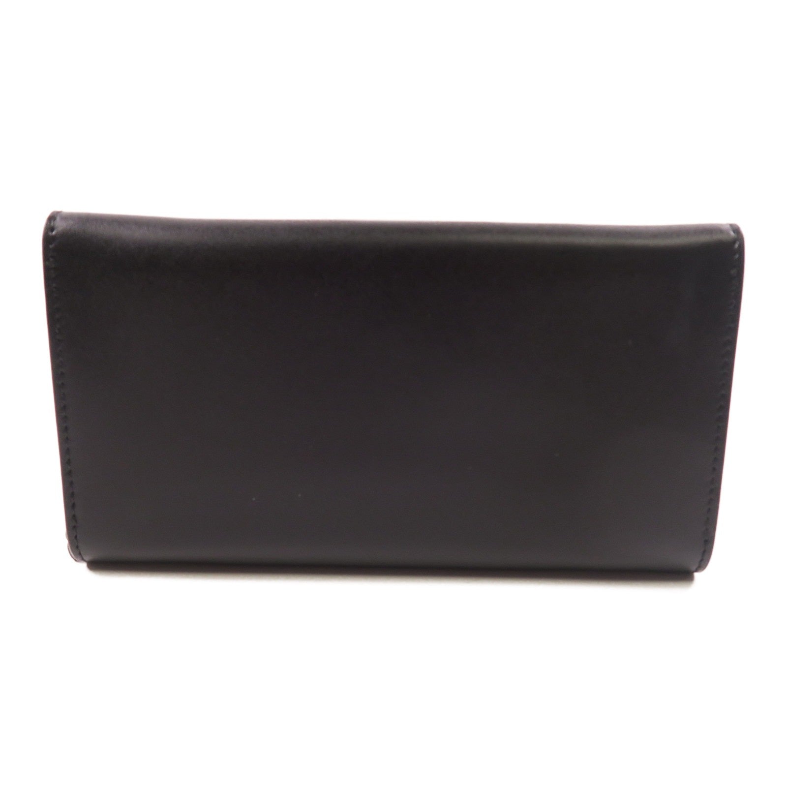 Salvatore Ferragamo Chain Shoulder Bag Long Wallet Calfskin Leather  Black/Pink