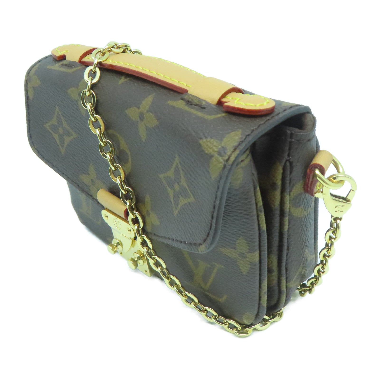 LOUIS VUITTON 【激減優惠】Monogram Micro Metis金扣肩背袋啡色