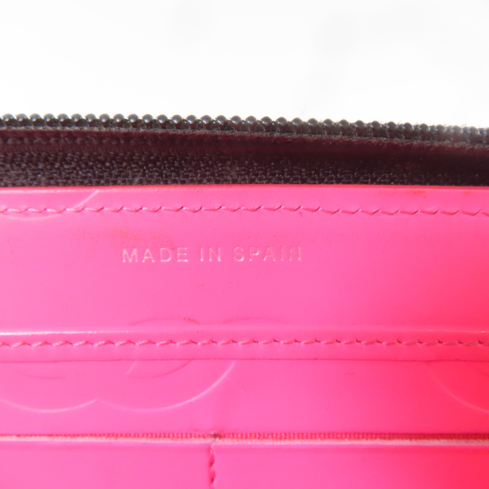 CHANEL 菱格牛皮皮革Cambon Long Wallet銀扣長錢包黑色