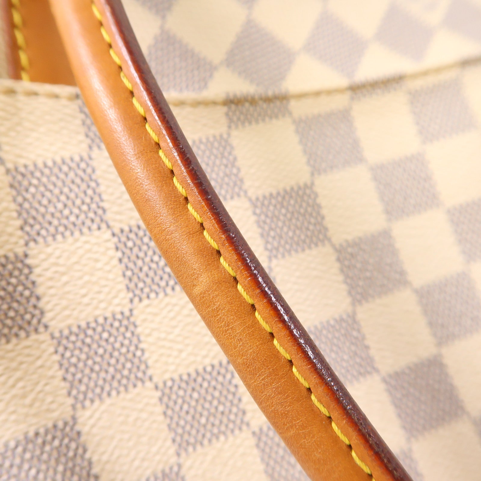 LOUIS VUITTON 【激減優惠】Damier Azur Figheri PM金扣肩背袋