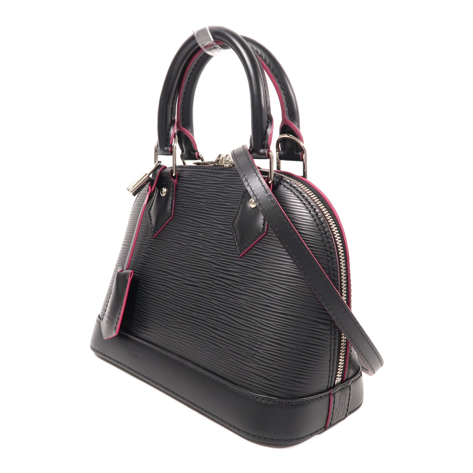 LOUIS VUITTON Epi Alma BB銀扣手挽肩背兩用袋