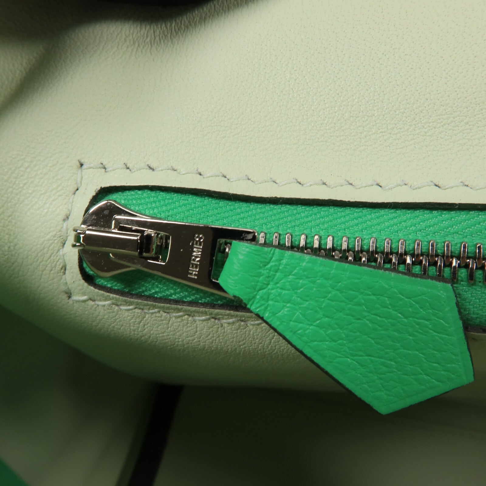 HERMES Swift/Evercolor皮革24/24 Mini手挽肩背兩用袋Vert Comics/Vert Fiz