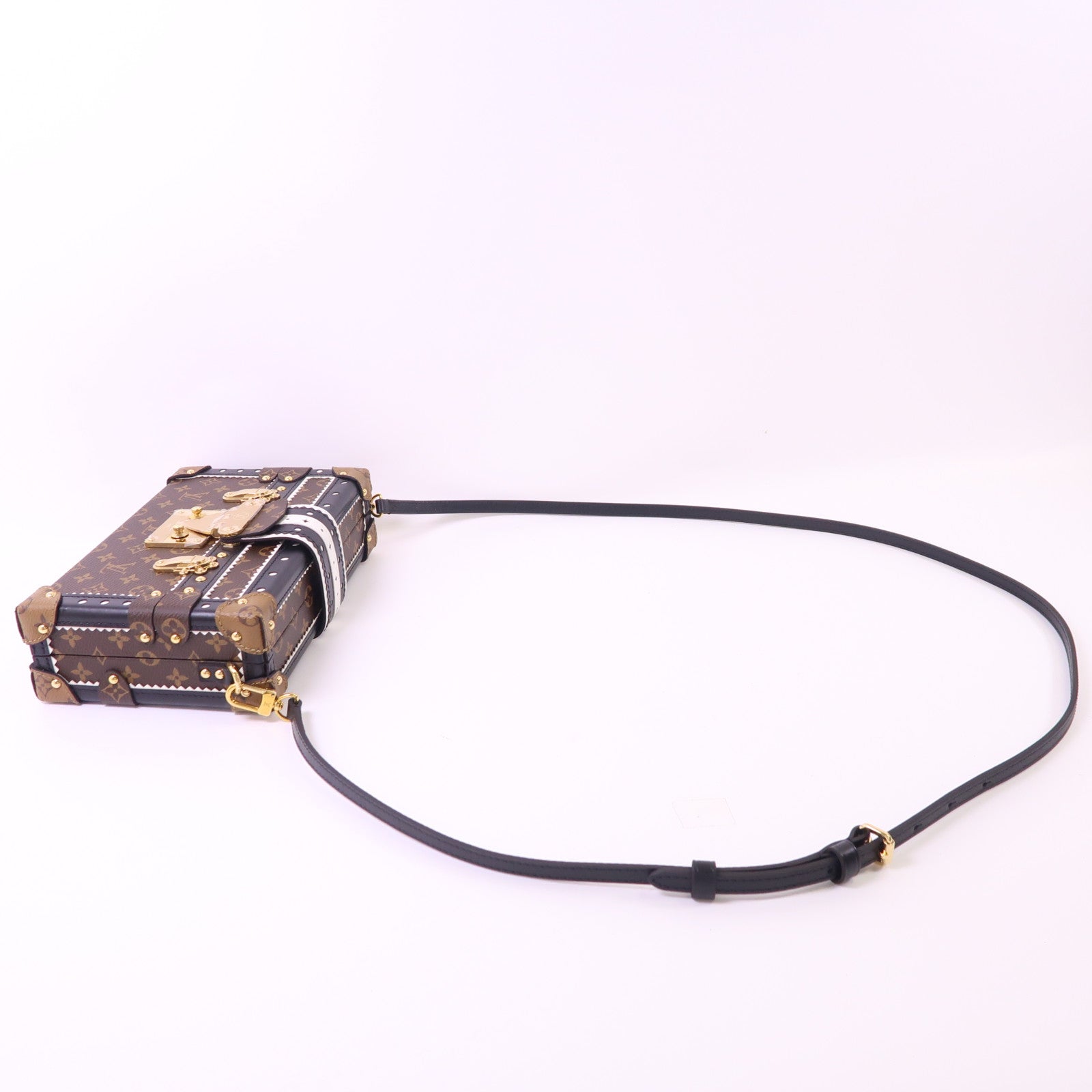 LOUIS VUITTON Monogram Petite Malle Shoulder Bag金扣肩背袋