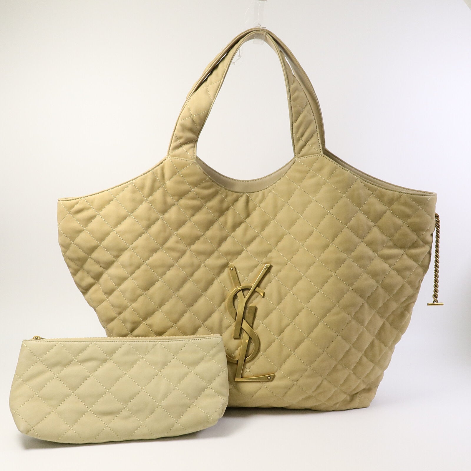 SAINT LAURENT 麂皮/羊皮皮革ICare Maxi Tote手挽袋