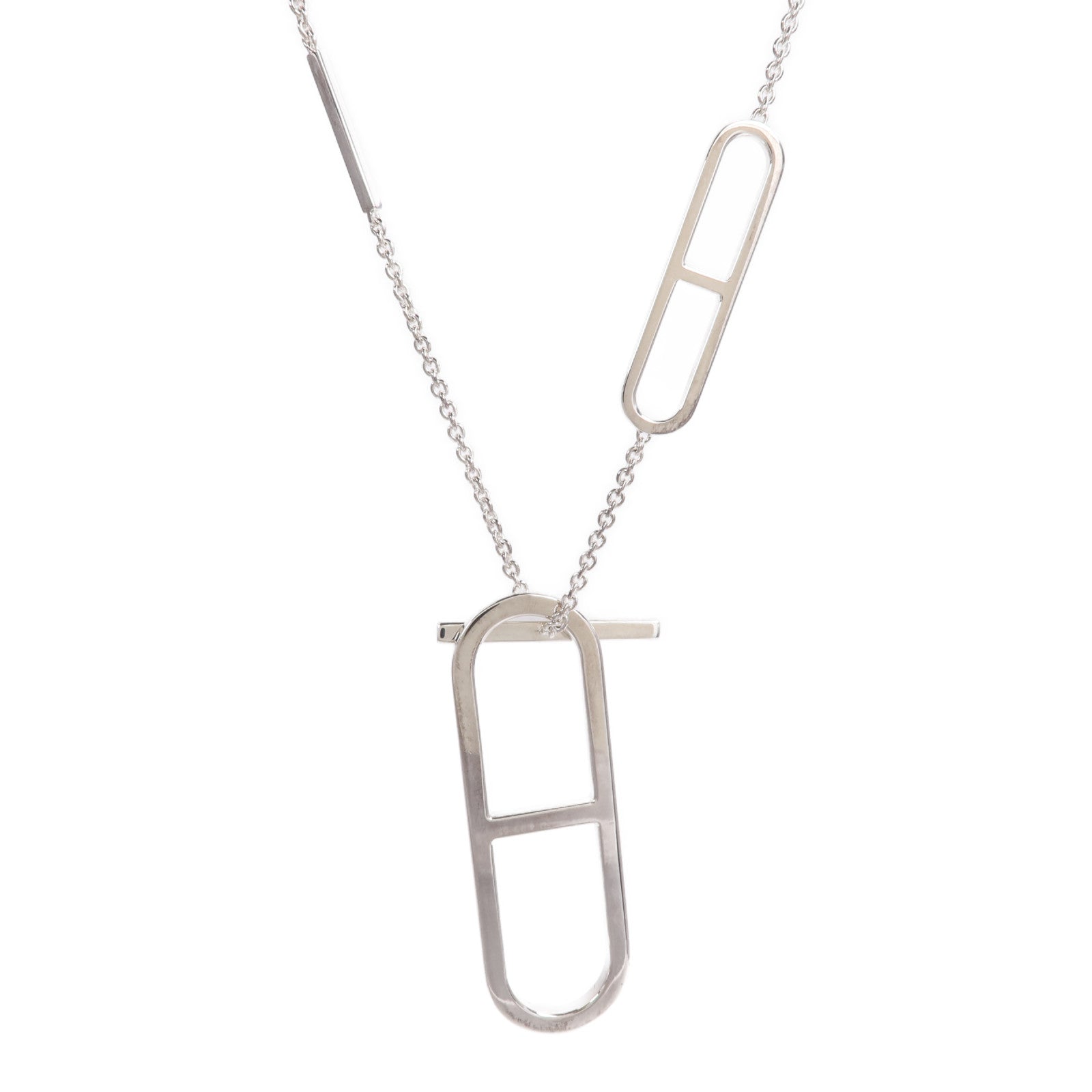 HERMES 925純銀Ever Chaine d'Ancre Long Necklace項鍊