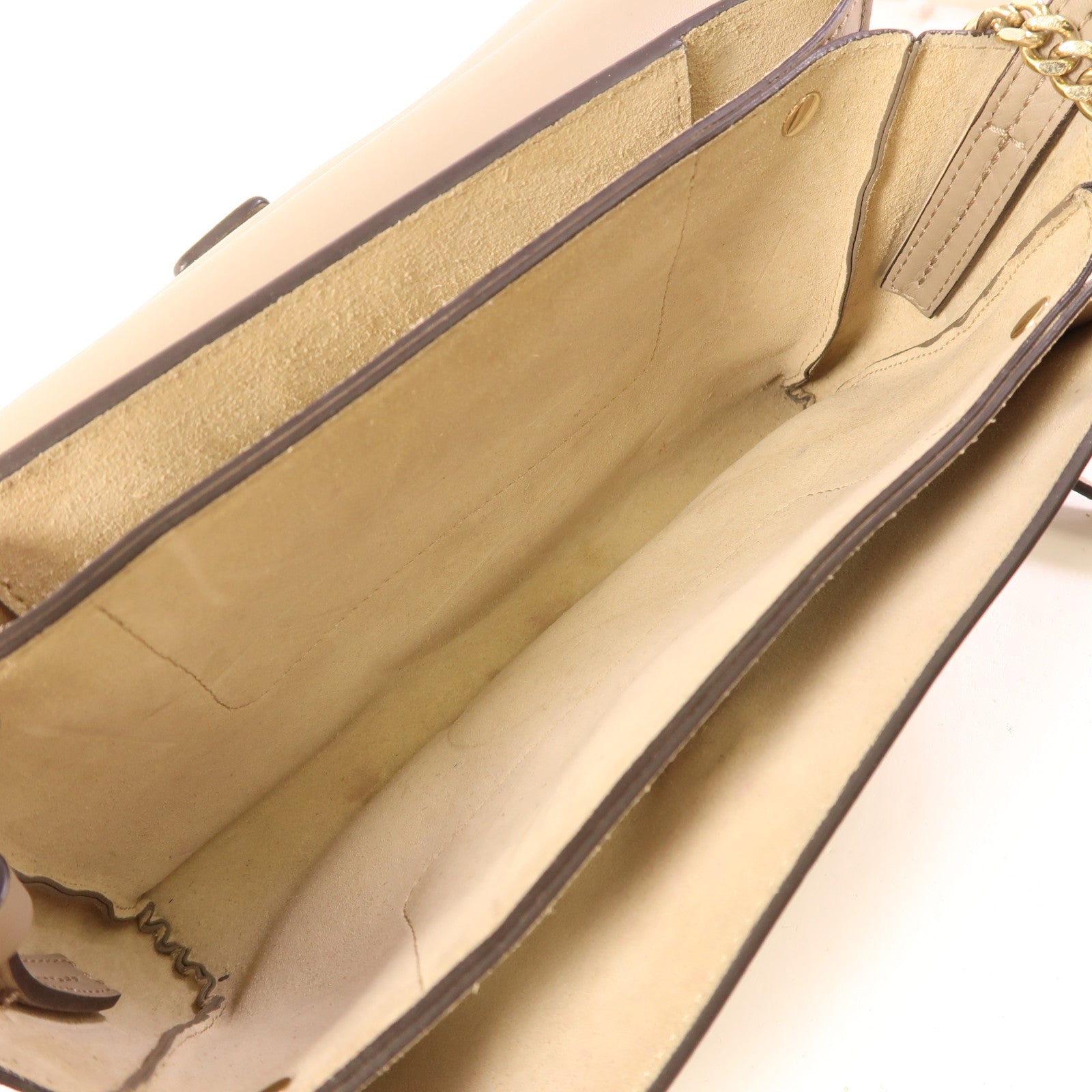 Chloe 牛皮皮革Shoulder Bag金扣肩背袋