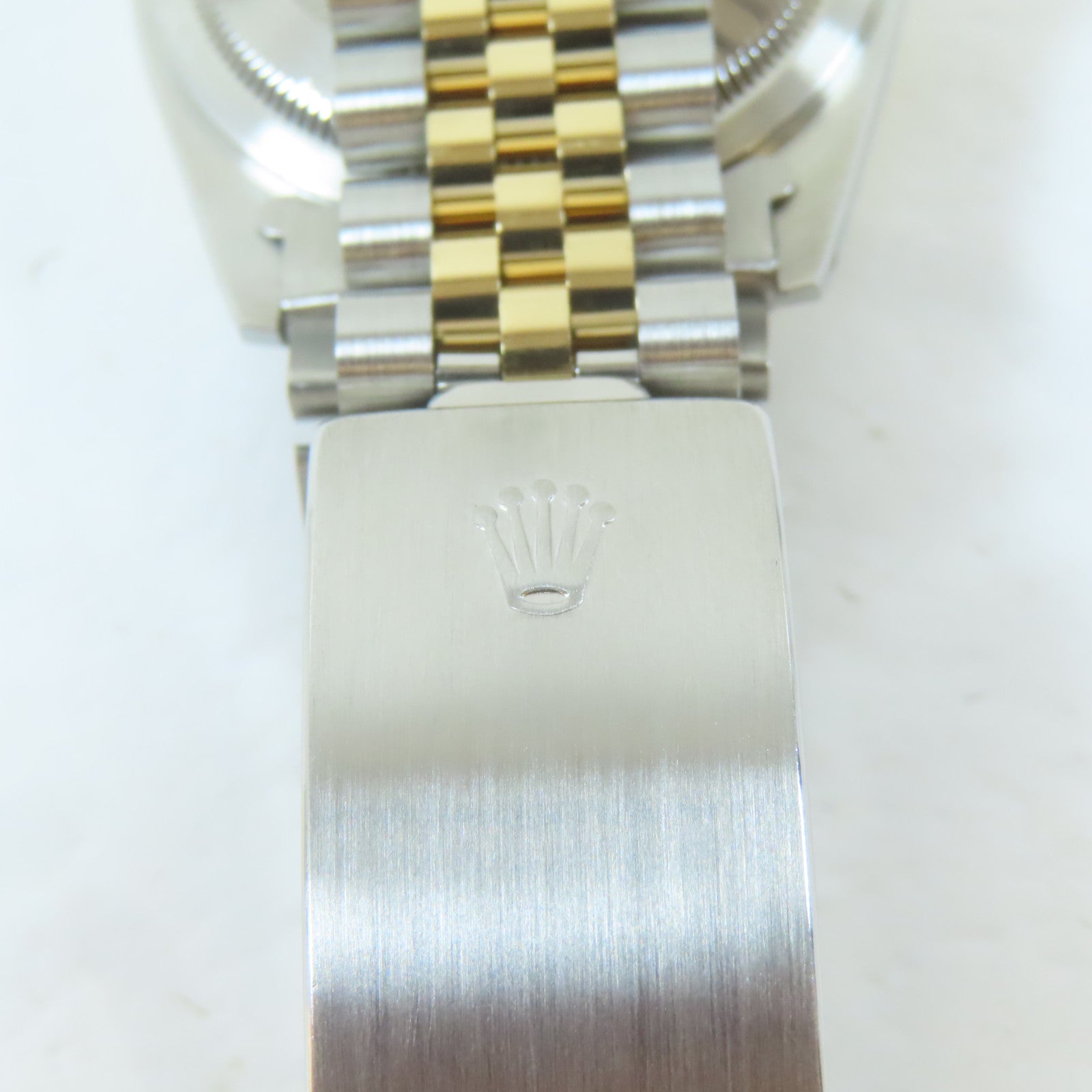 ROLEX Datejust18K黃金/不鏽鋼手錶自動機芯藍色#18cm
