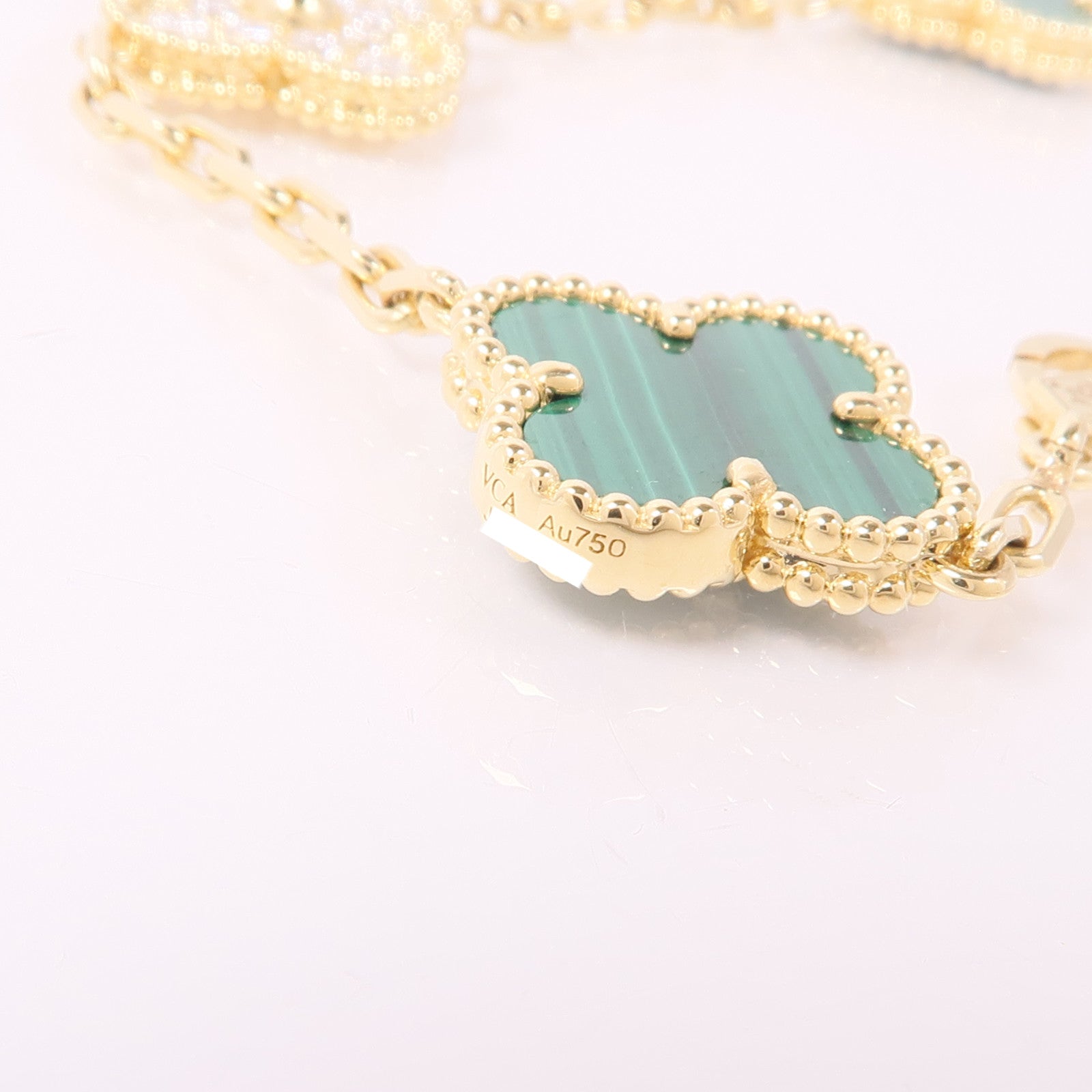 Van Cleef & Arpels 【激減優惠】18K黃金Vintage Alhambra Bracelet鑽石手鏈