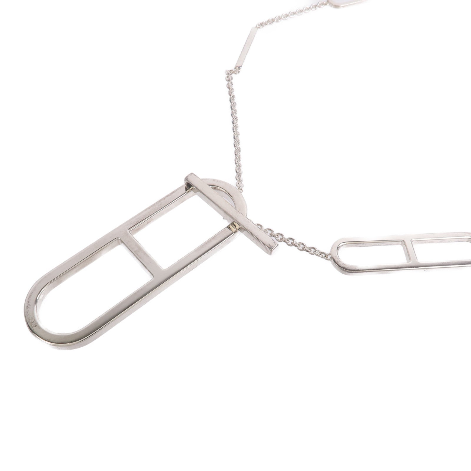 HERMES 925純銀Ever Chaine d'Ancre Long Necklace項鍊