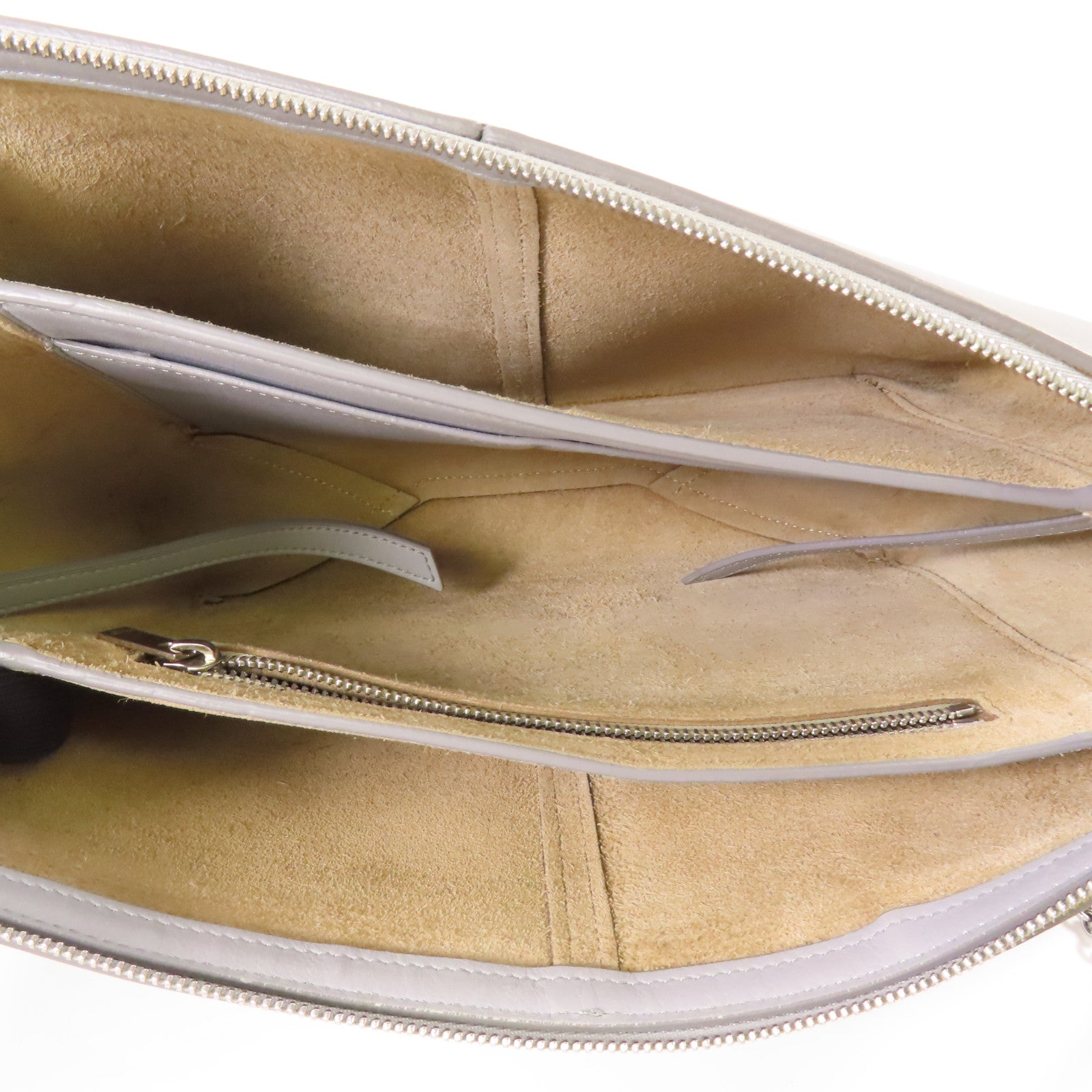 CELINE 【激減優惠】皮革Tri-fold Clutch Bag On Chain銀扣鏈帶肩背袋