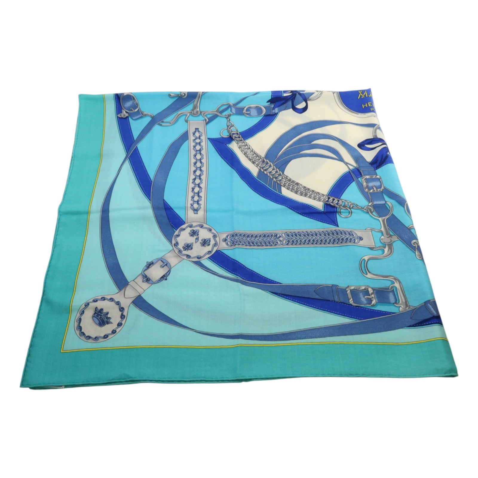 HERMES 羊絨/絲質Scarf 140X140絲巾