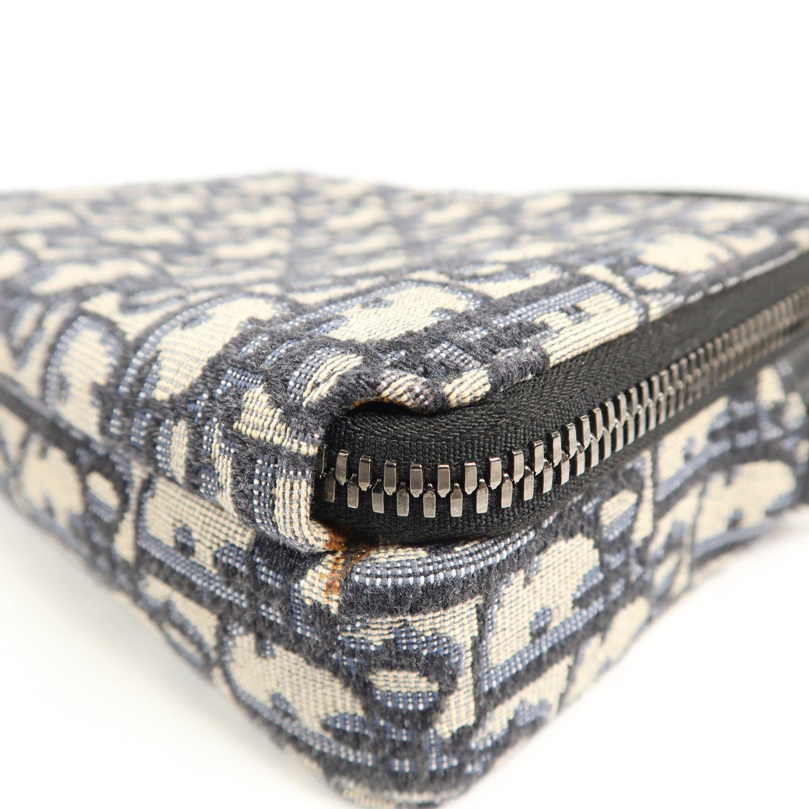 Dior 帆布Zipped Pouch With Strap銀扣肩背袋