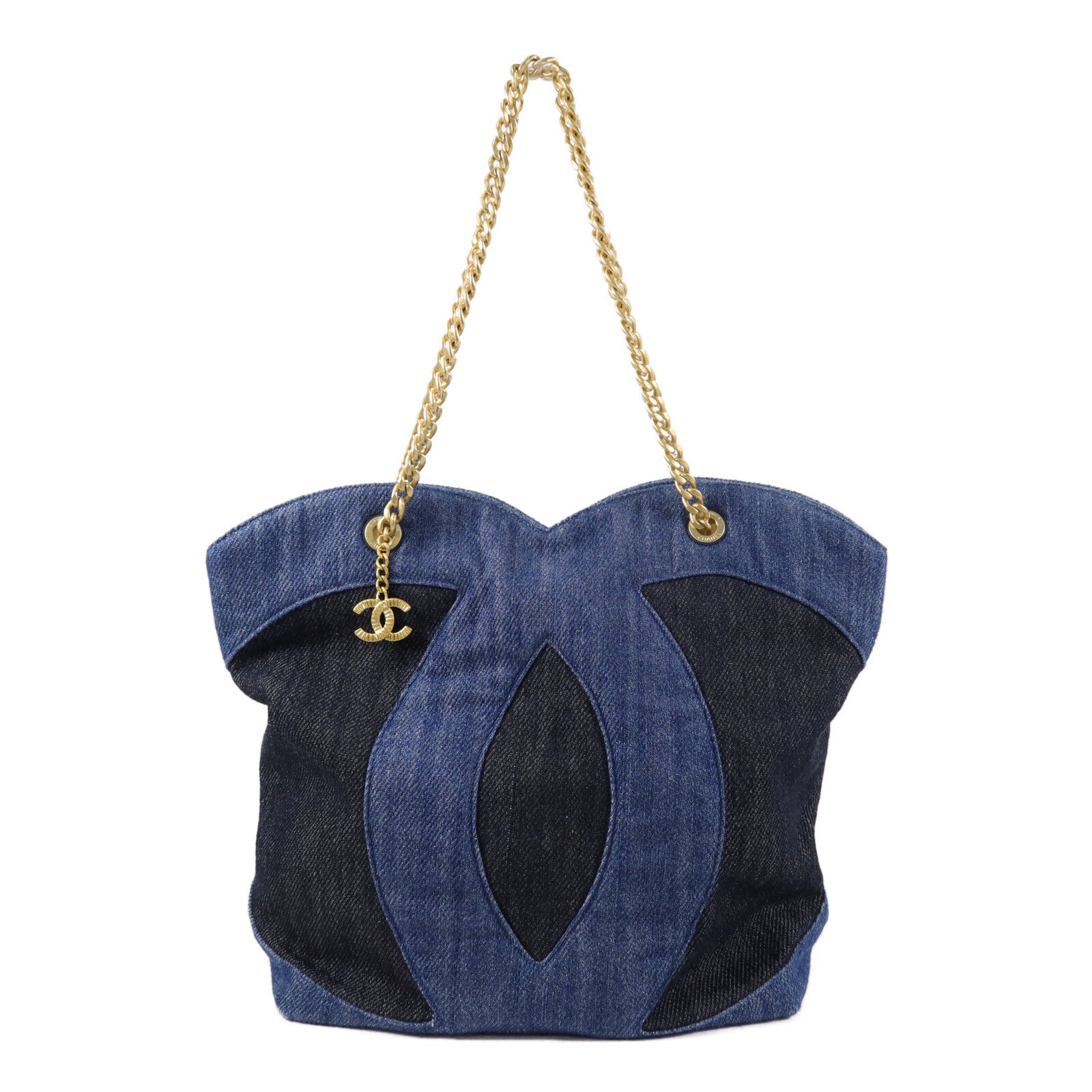 CHANEL 牛仔布Shoulder Bag肩背袋