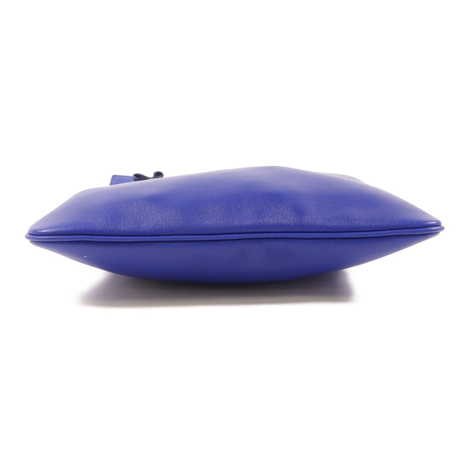 HERMES Swift皮革Aline Mini銀扣肩背袋Bleu Electrique