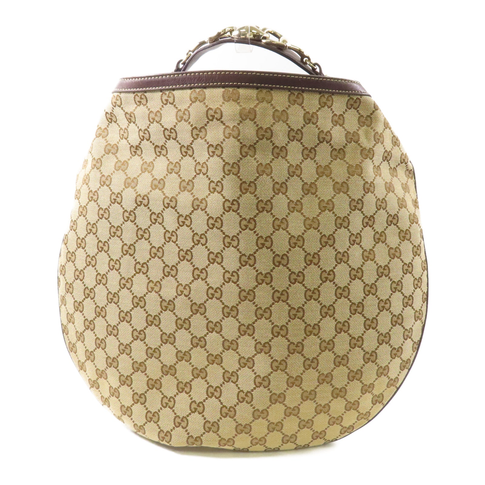 GUCCI 帆布Shoulder Bag金扣肩背袋