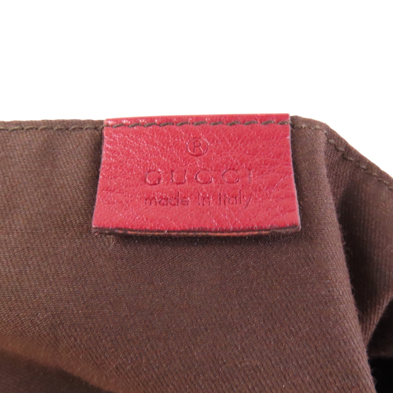 GUCCI GG帆布/蛇皮Trophy金扣手挽袋