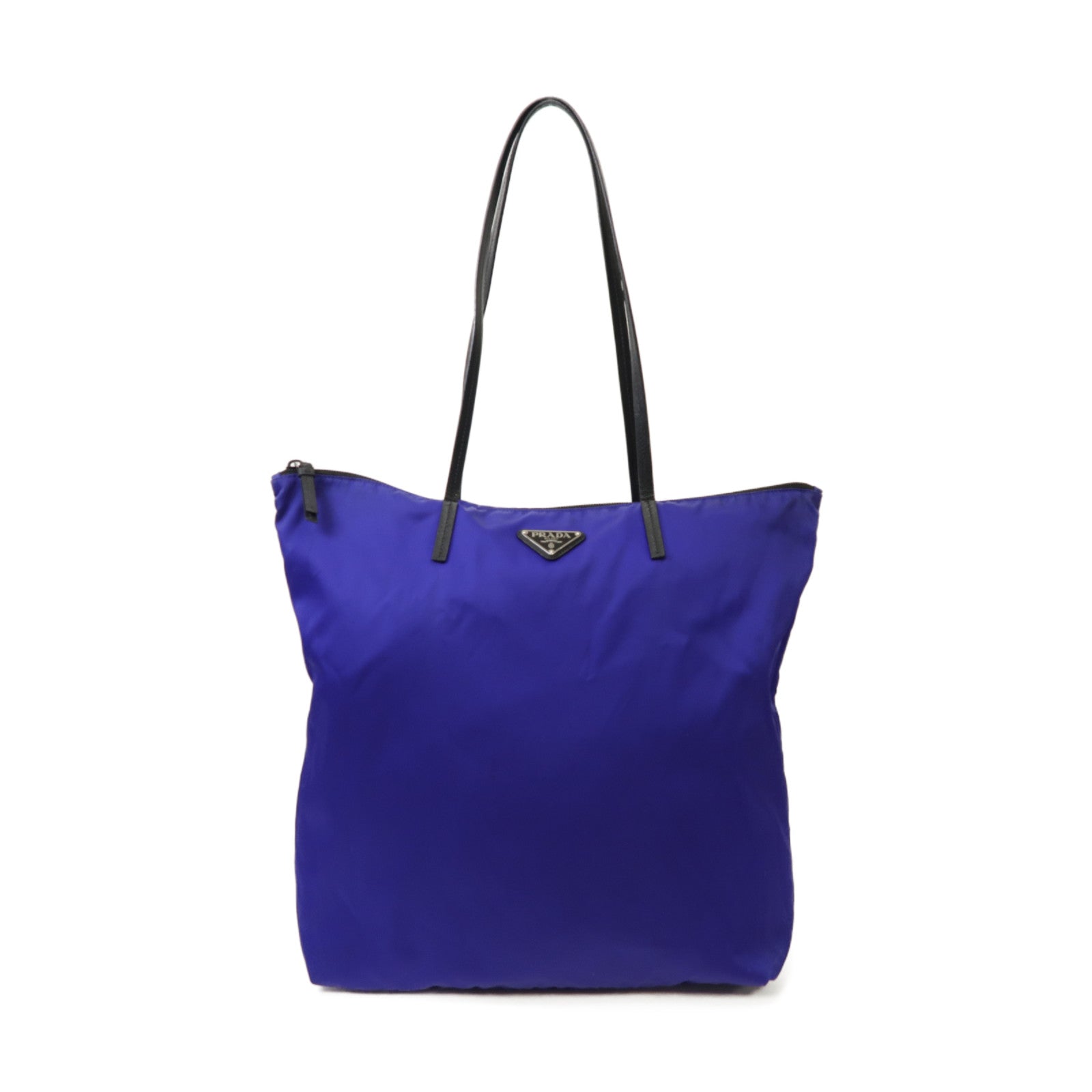 PRADA 【激減優惠】尼龍Shoulder Bag銀扣肩背袋藍色