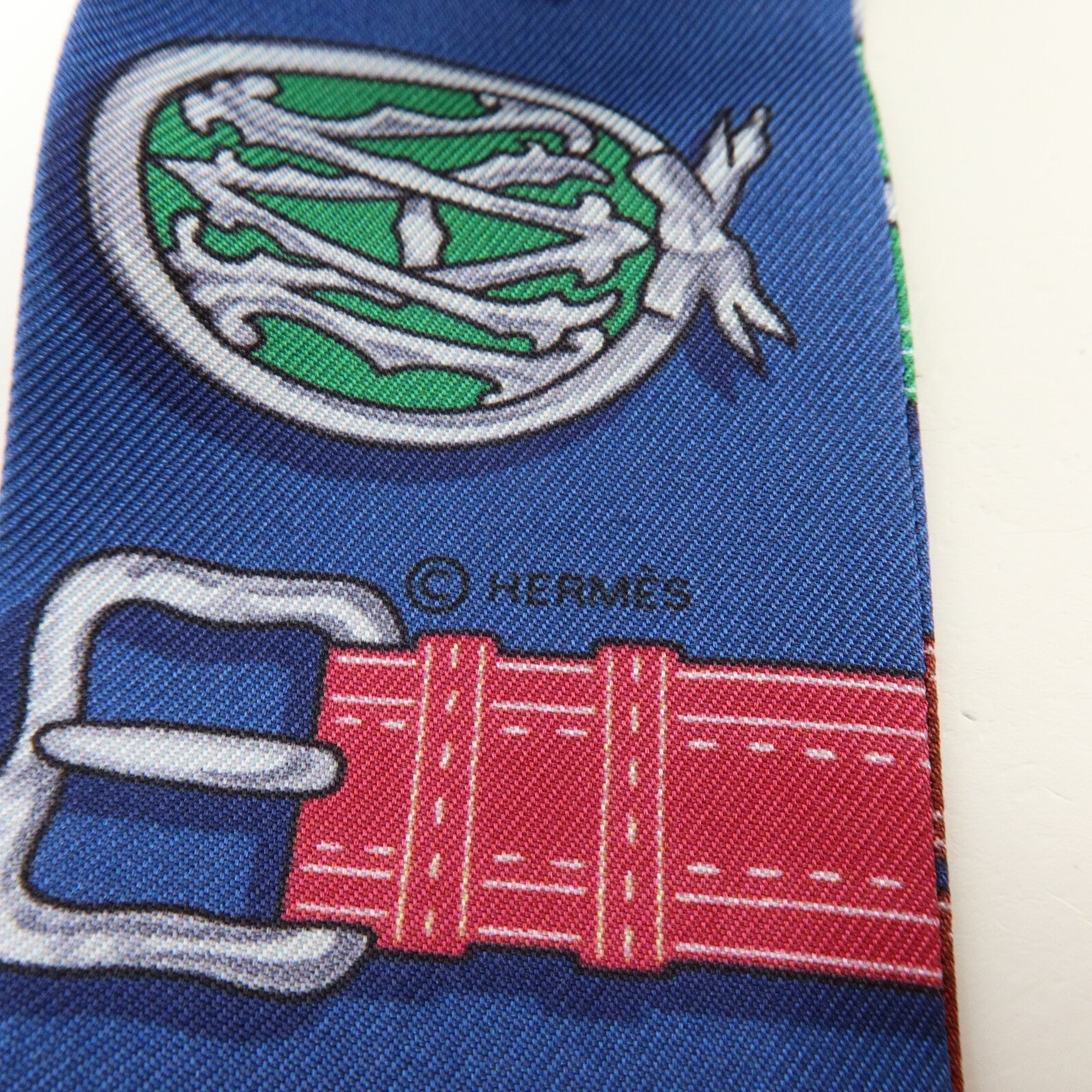 HERMES 【激減優惠】絲質Twilly絲巾