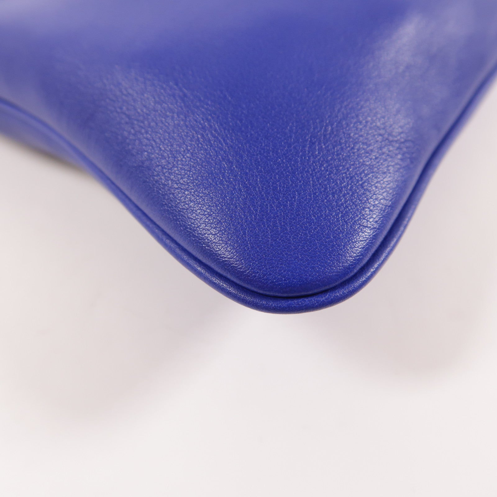 HERMES Swift皮革Aline Mini銀扣肩背袋Bleu Electrique