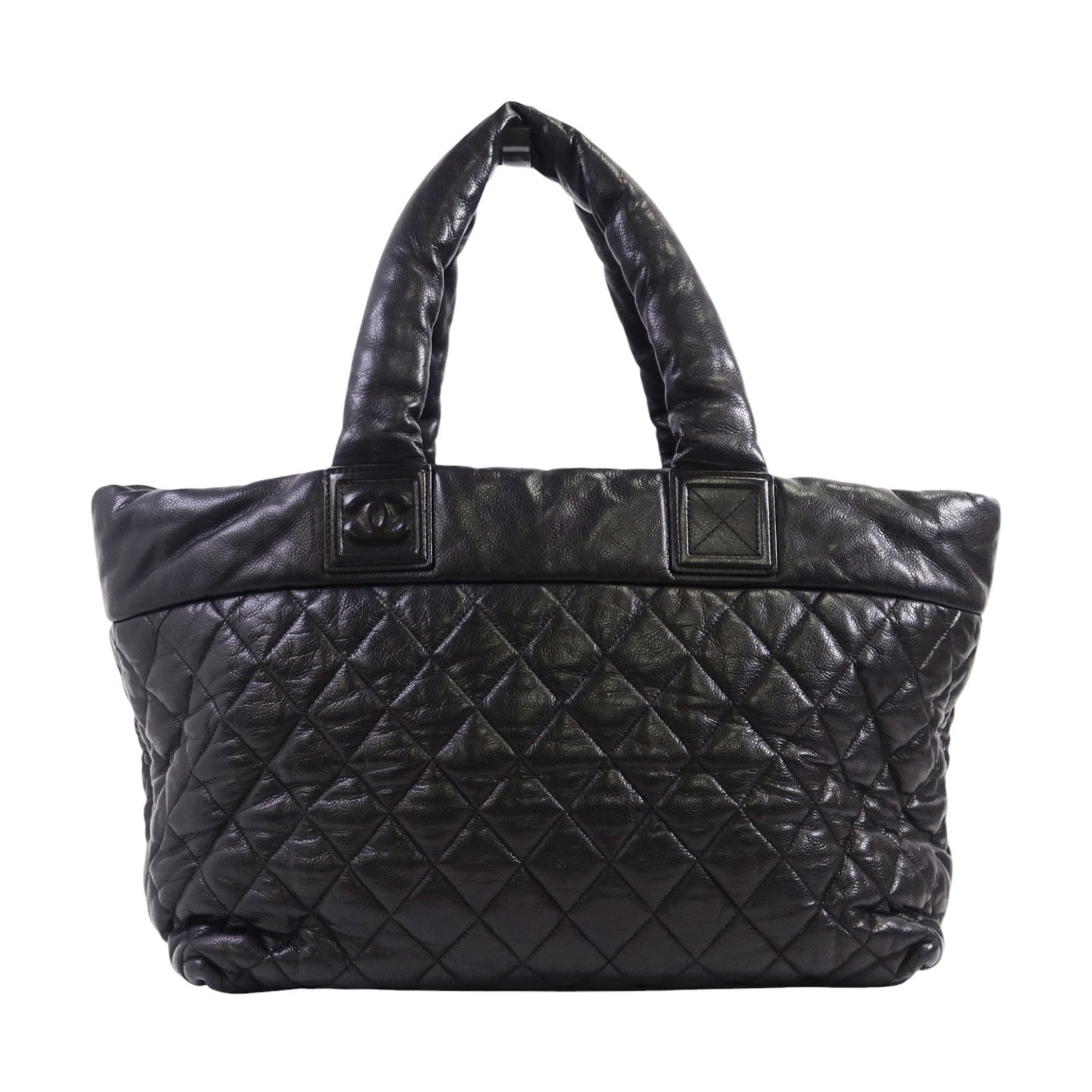 CHANEL 牛皮皮革Coco Cocoon銀扣肩背袋