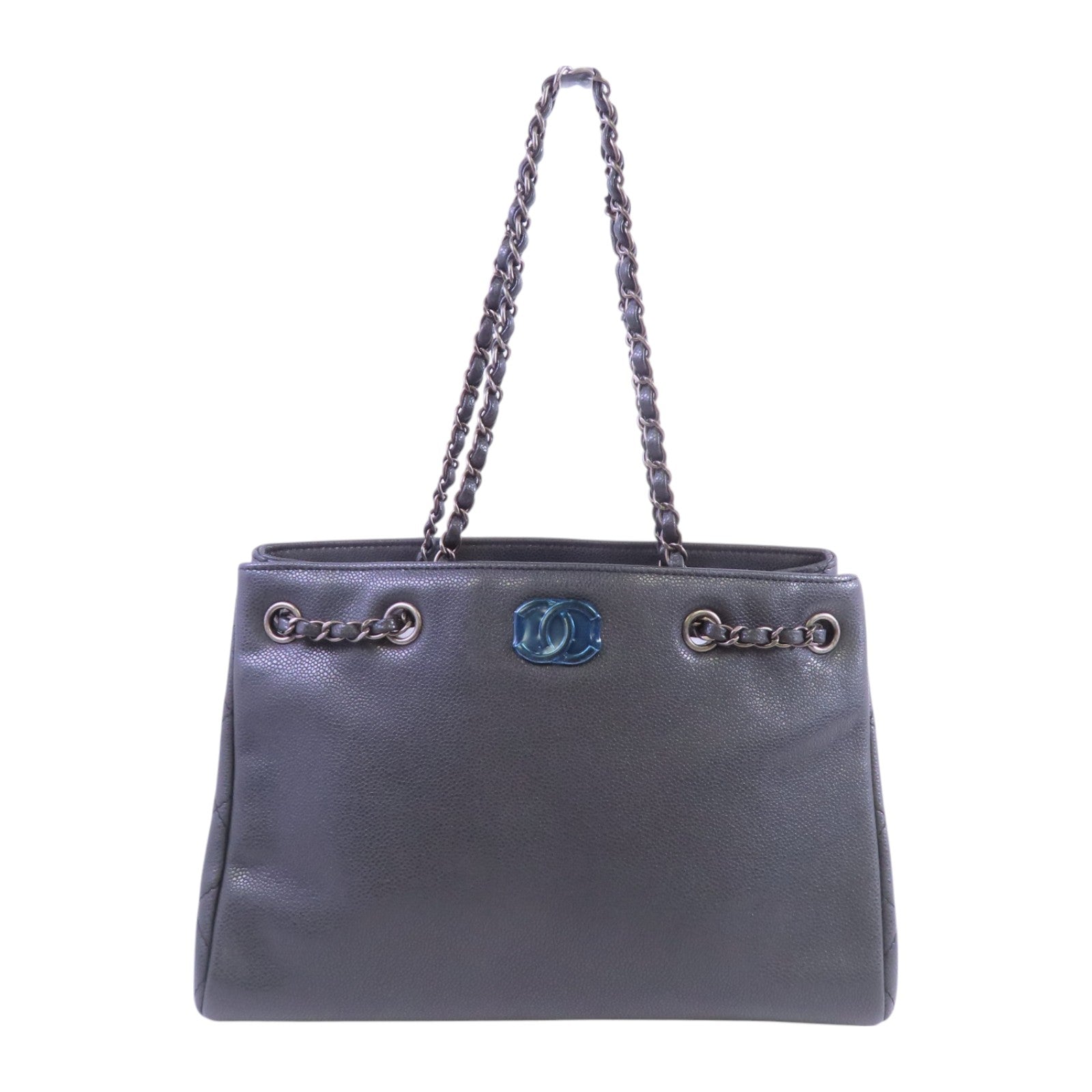 CHANEL 【激減優惠】牛皮皮革Chain Tote Bag鏈帶肩背袋