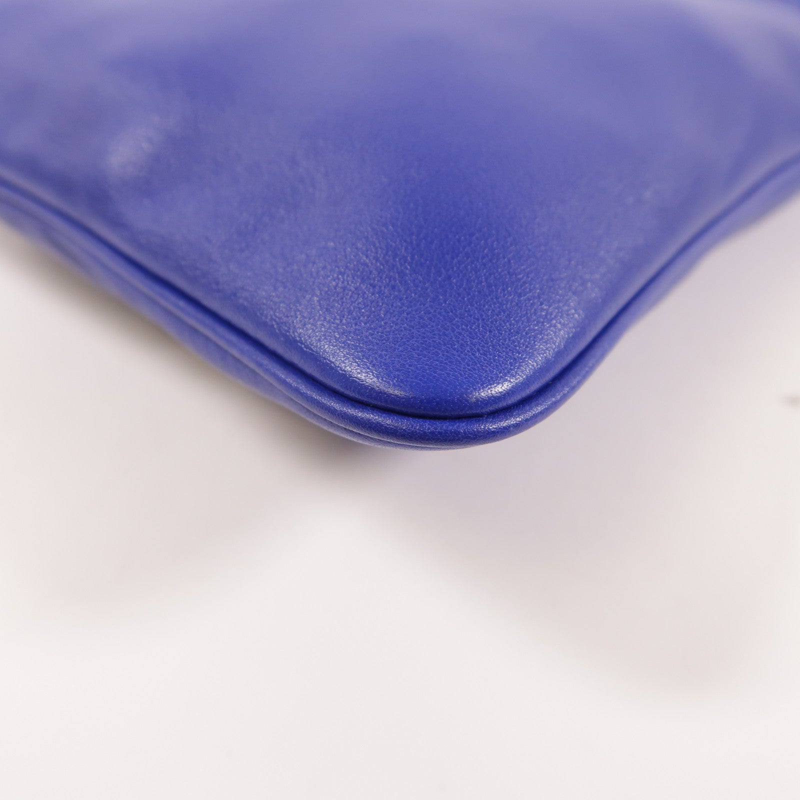 HERMES Swift皮革Aline Mini銀扣肩背袋Bleu Electrique