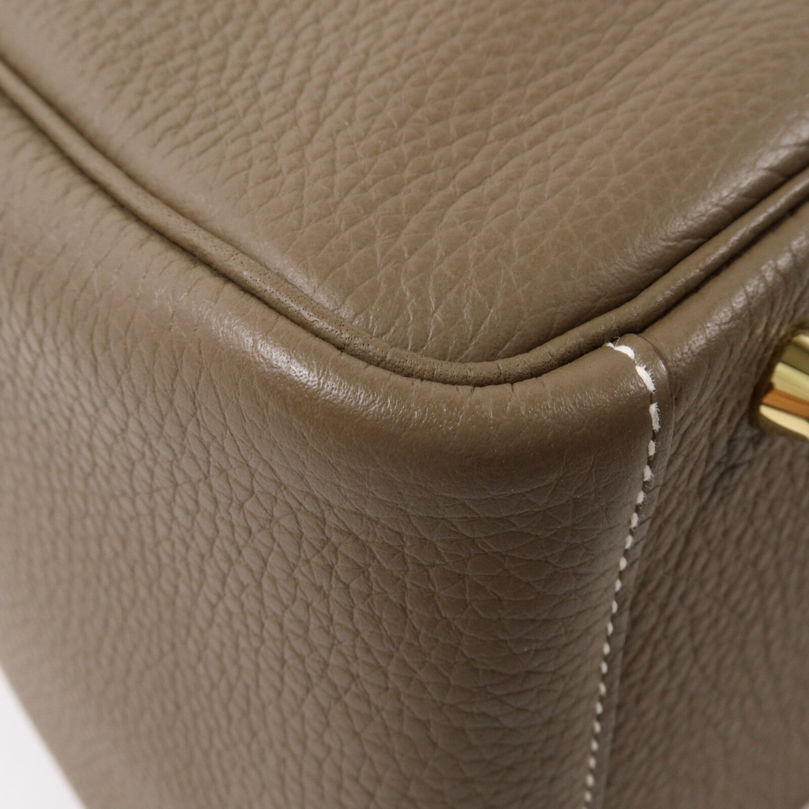 HERMES Clemence皮革Lindy 30手挽肩背兩用袋Etoupe