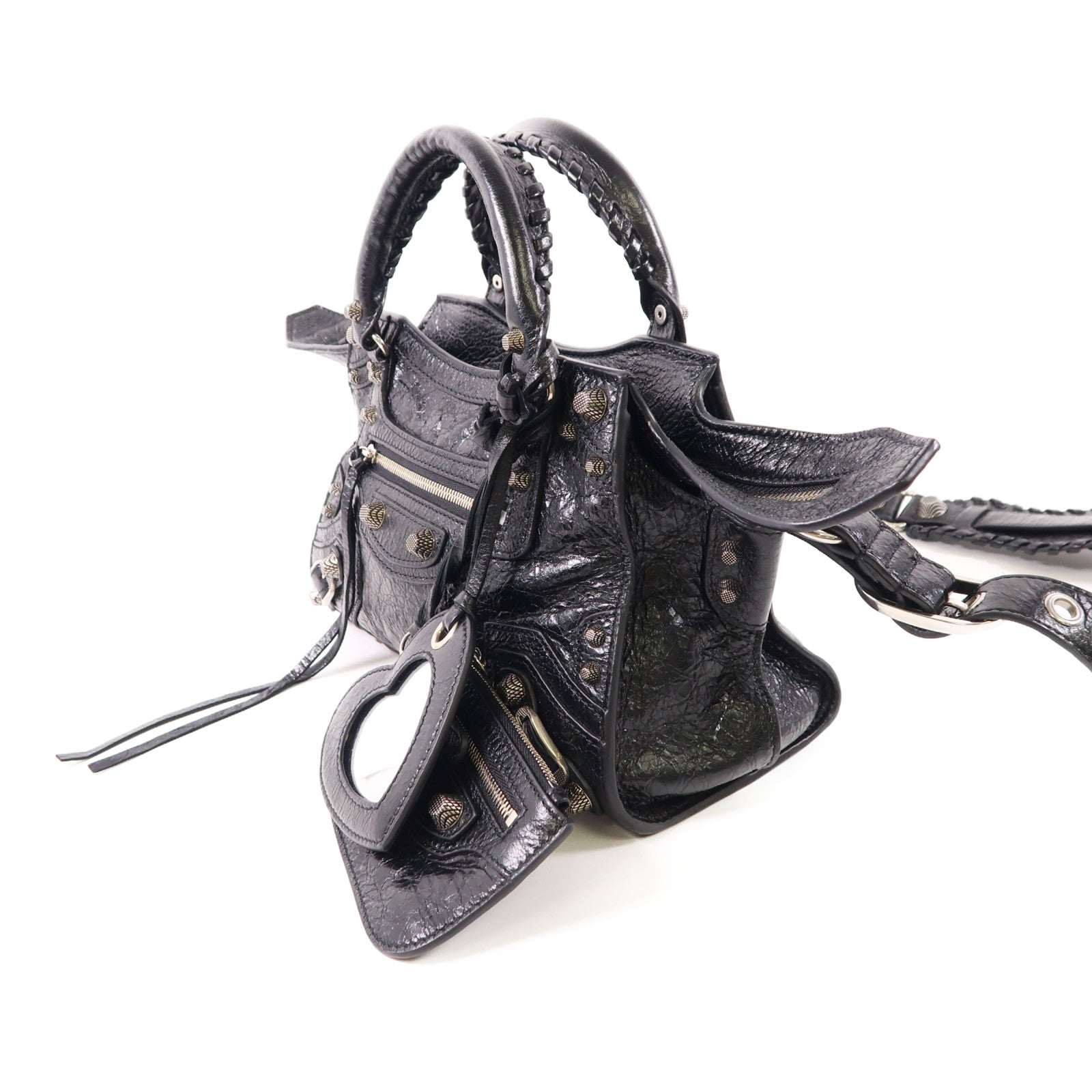 BALENCIAGA 牛皮皮革Neo Cagole銀扣手挽肩背兩用袋